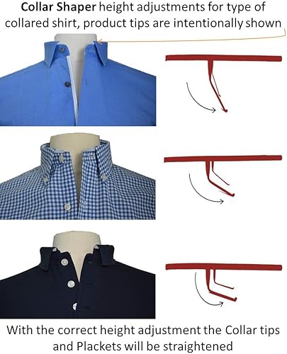Miniatura 4 de Collar Shaper Selecciona el tamaño del cuello de tu camisa El sistema original de soporte de collar Estancias de cuello NO HECHO de plástico