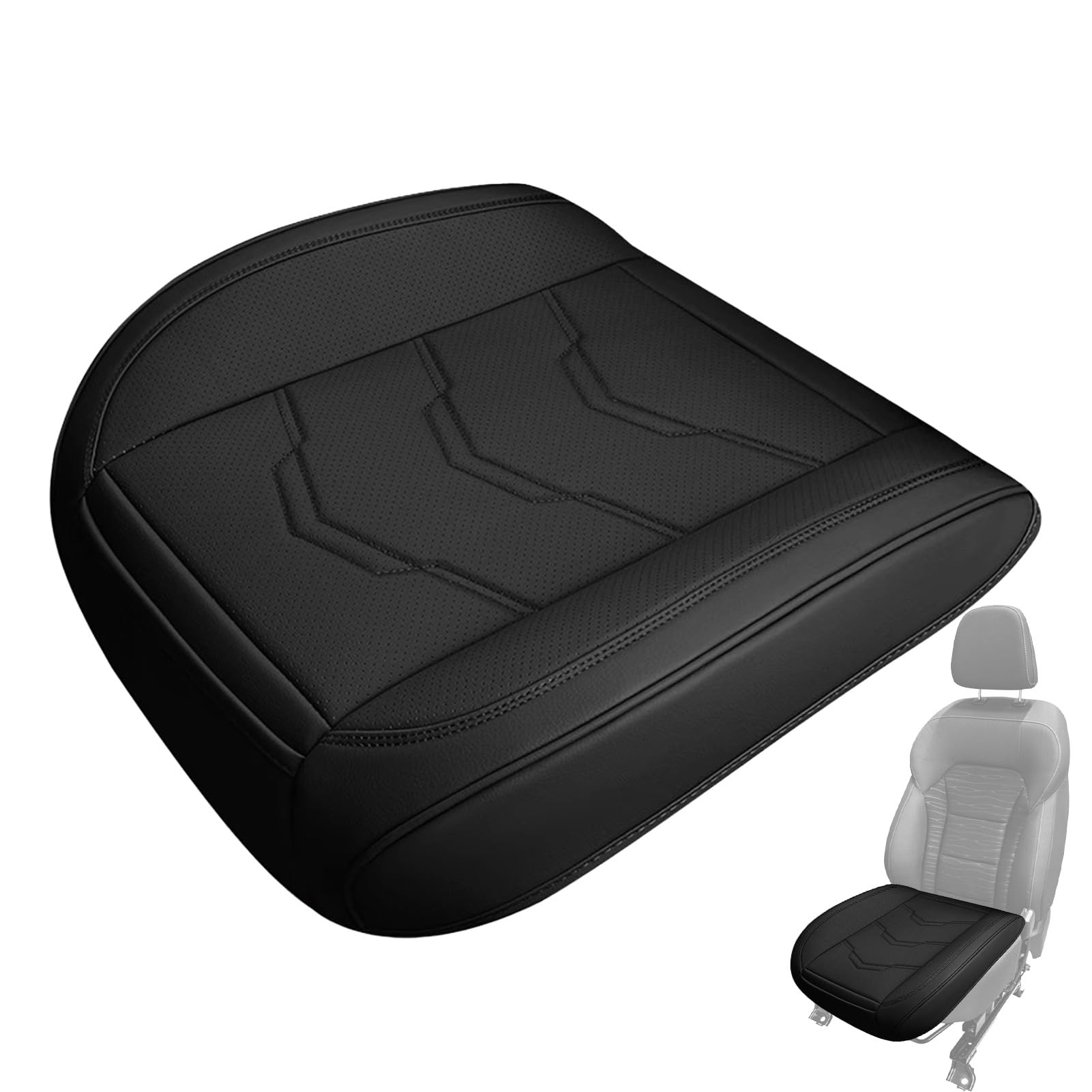 Tapis en cuir du siège inférieur Teksome pour berlines et fourgonnettes toutes saisons
