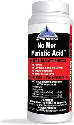 No Mor - Reductor de pH para piscina de ácido muriático, 2.5 libras