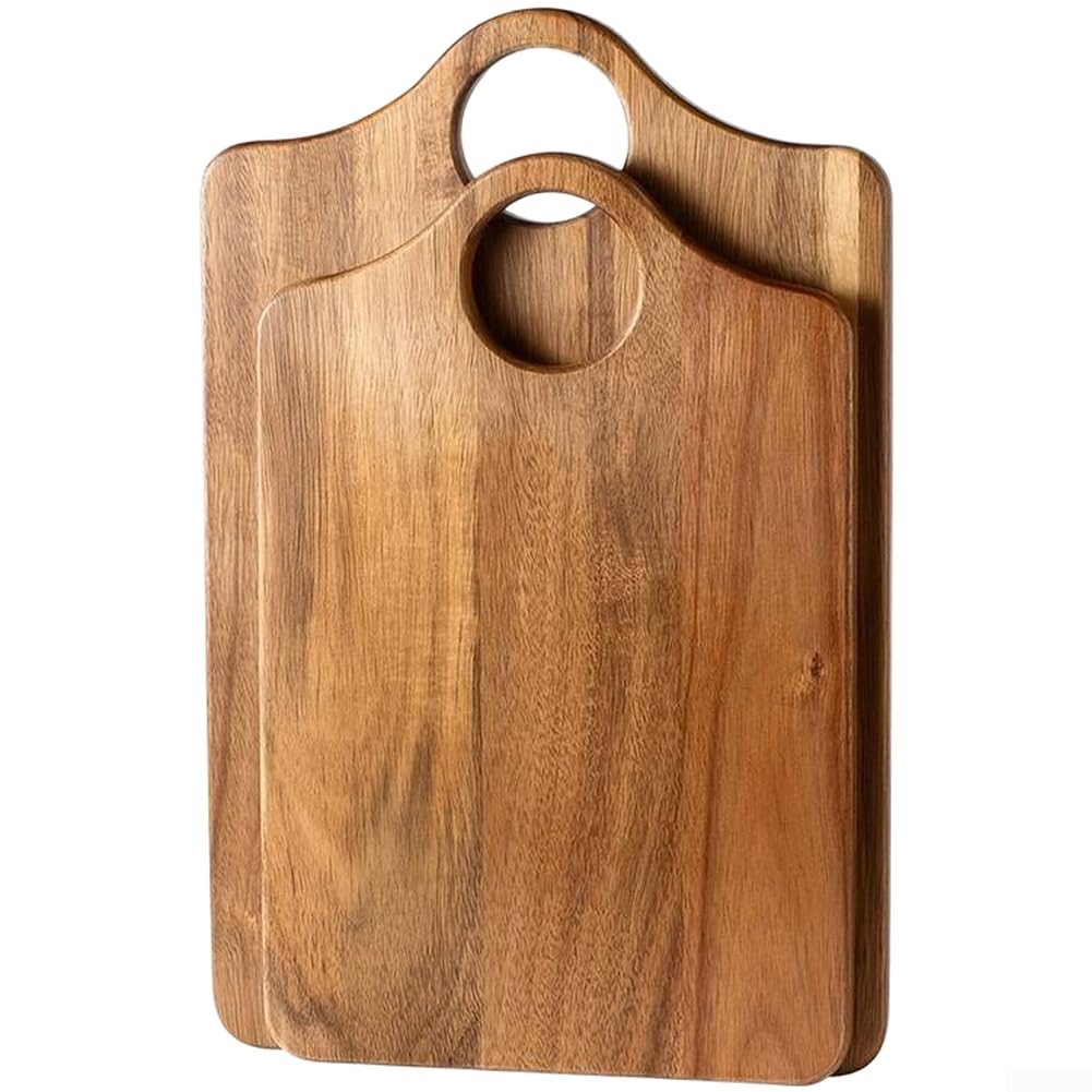 Tabla de Cortar para madera Acacia 22x32cm Doble Cara Tabla de