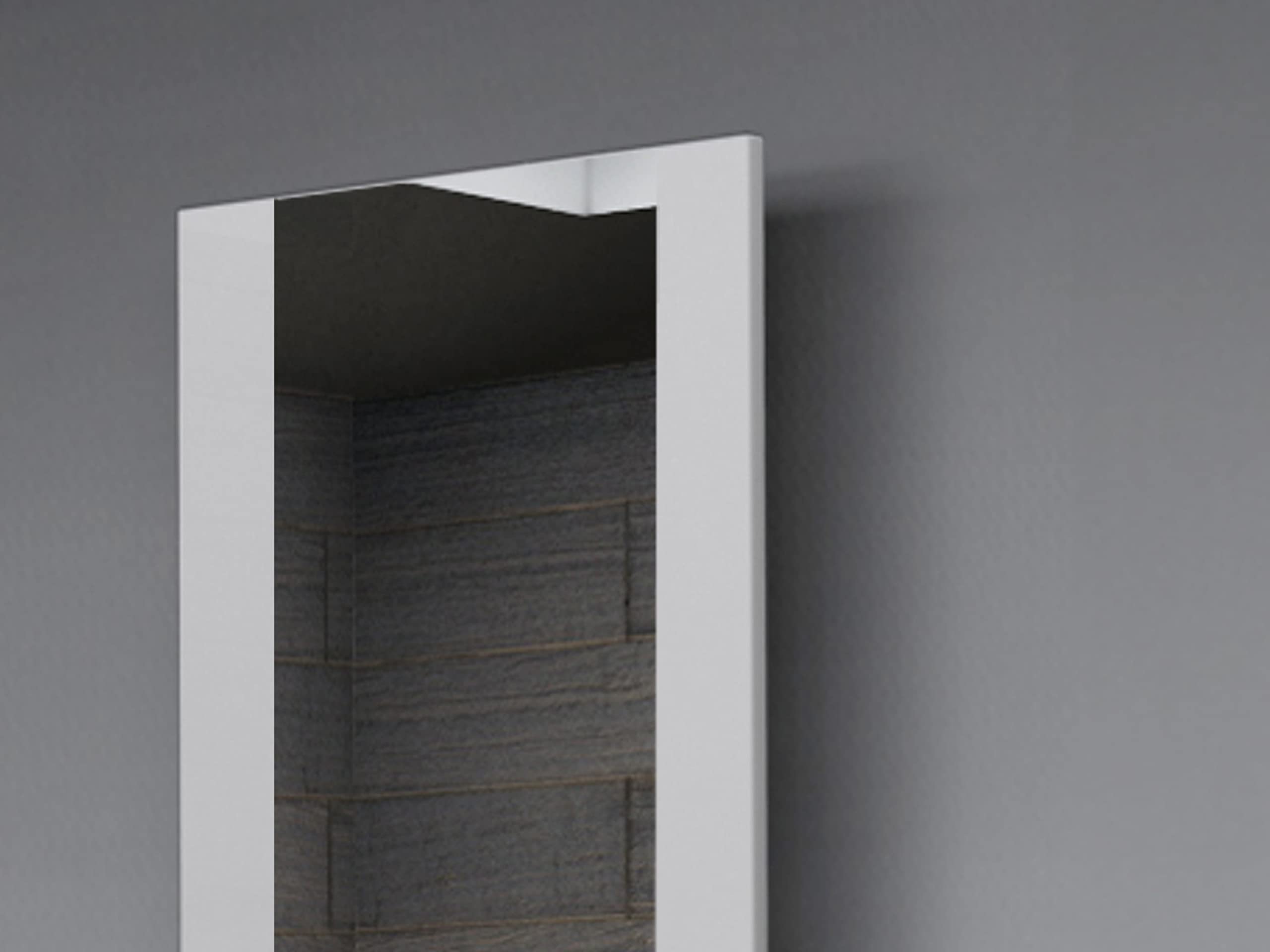 Badheizkörper Design Singapur 3, HxB: 180 x 47 cm, 1118 Watt, weiß/Spiegel (Marke Szagato) MADE IN GERMANY Szagato Handtuchheizung Handtuchwärmer Design Heizkörper mit Spiegel Spiegelheizkörper