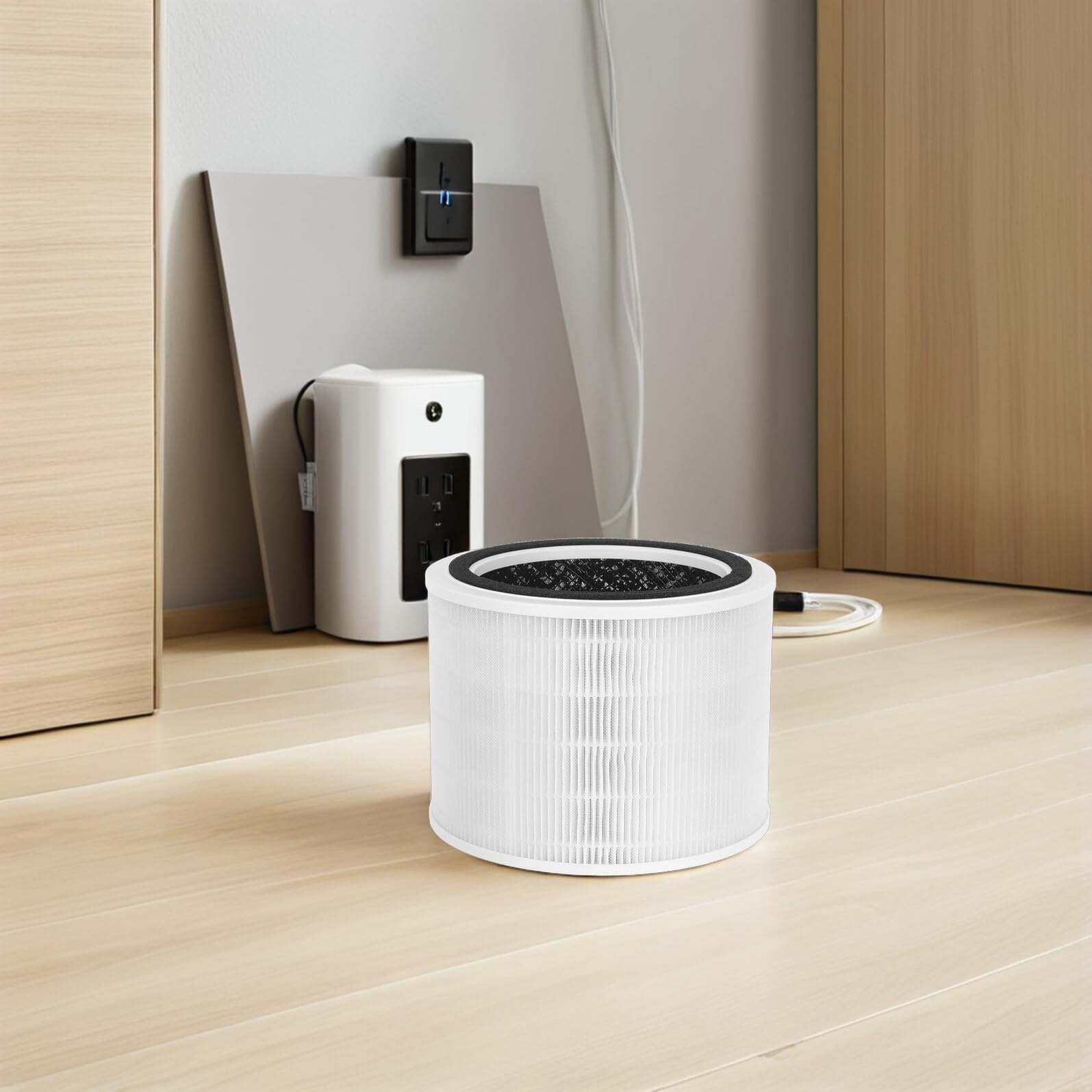 Mipcase 2 Szt Akcesoria Do Oczyszczacza Powietrza Filtr Zamienny Do Nawilżacza Filtr Zamienny Oczyszczacza Powietrza Biały