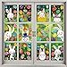Ostern Fensterbilder Wiederverwendbar, 186 Stück Ostern Fensterdekoration Selbstklebend Fenstersticker mit Ostereier Hase Küken PVC Fenster Aufkleber für Ostern Deko Fensterdeko
