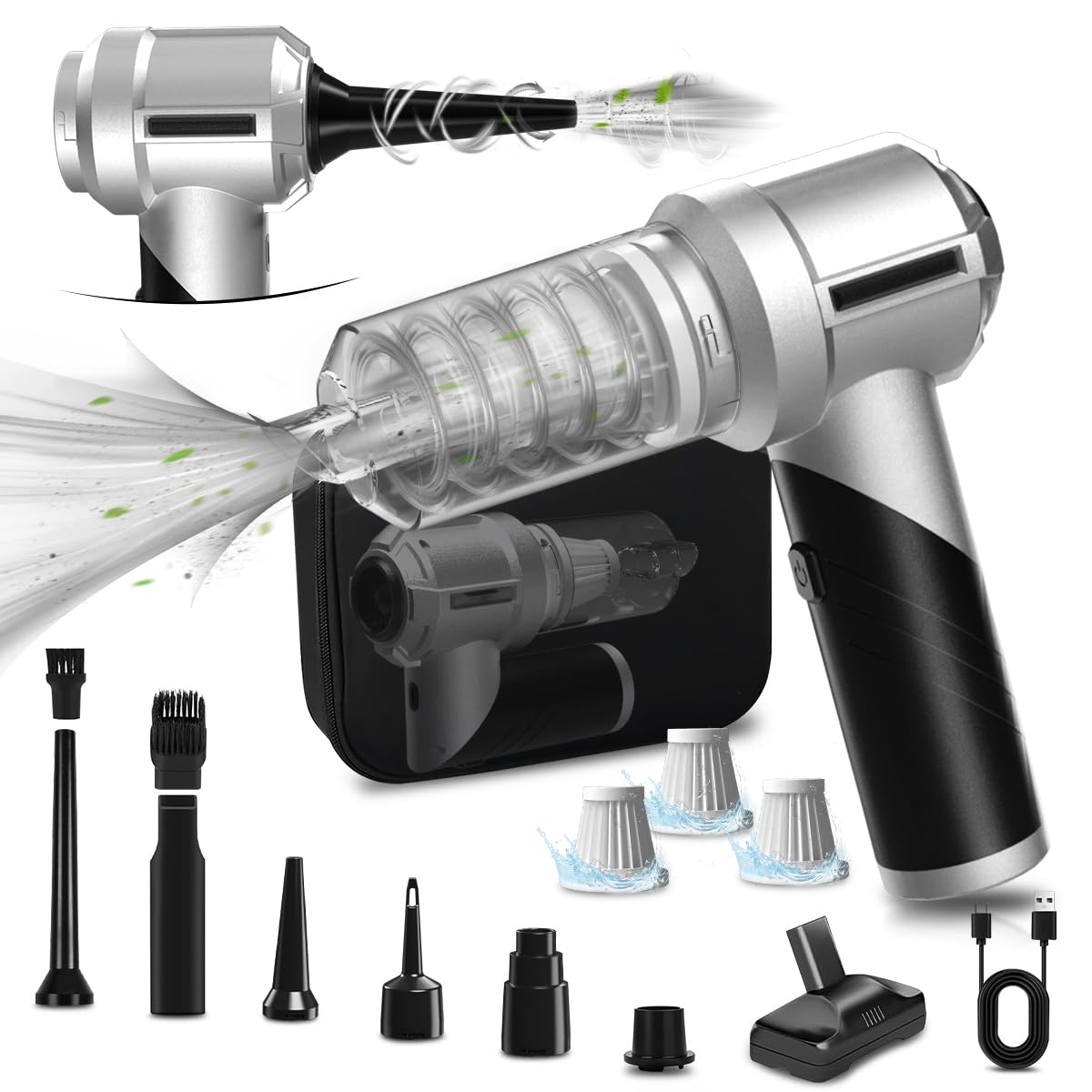 Avvatore elettrico senza fili a 3 in 1 con motore senza spazzole, massimo 4000 giri/min