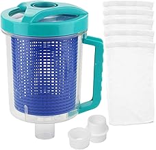 Pool Leaf Catcher Canister, in-line Leaf Canister for Pool Spa Cleaner, with Mesh Basket &Skimmer Socks,Fits Suction Manual & Automatic Pool Cleaners