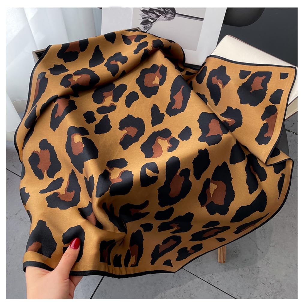 Aufeel Écharpe carrée 100 % pure soie de mûrier pour cheveux - 68,6 x 68,6 cm - Foulard en soie pour femme