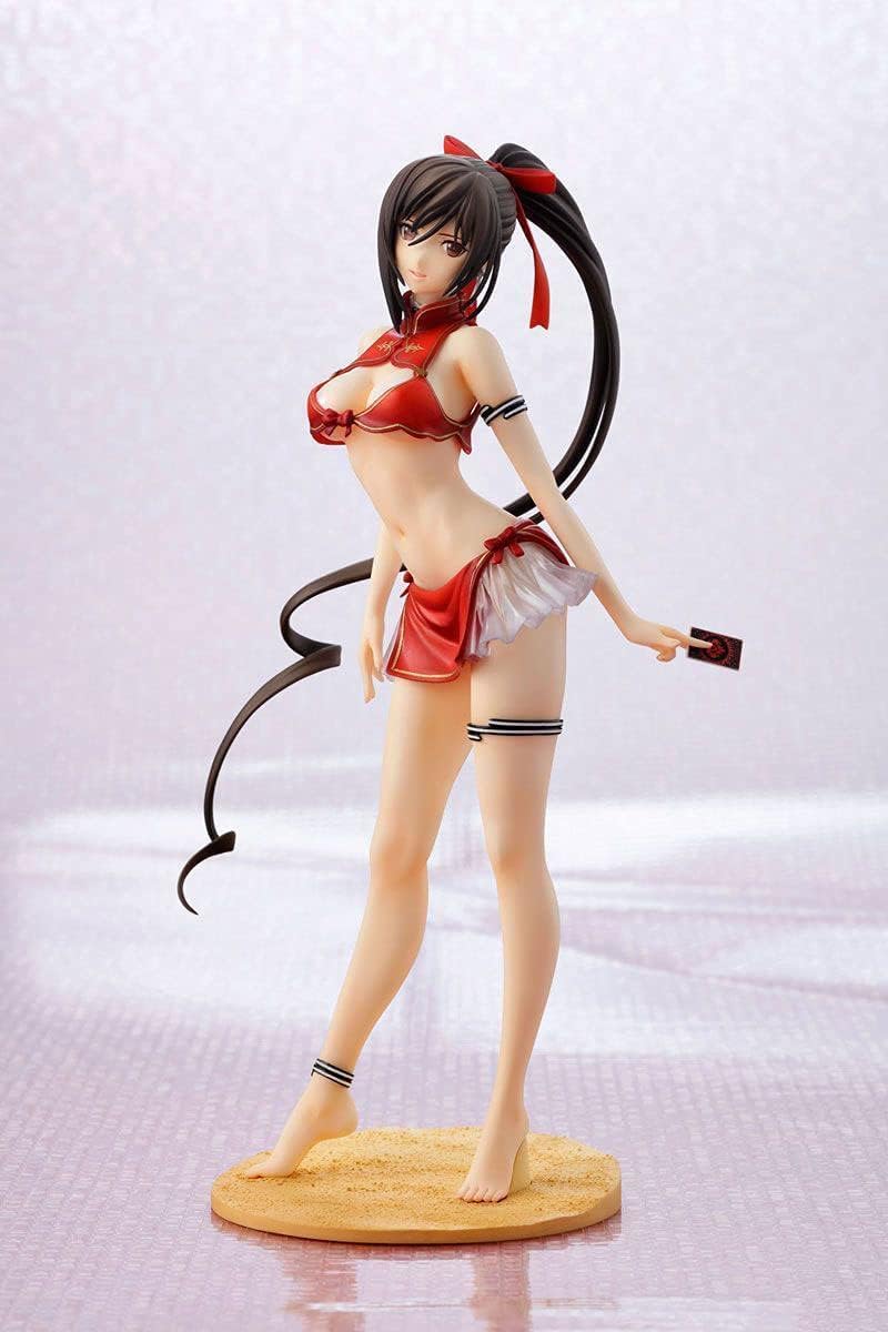 Figura de juego de anime de 24 cm, juguete de hoja brillante Sakuya Playa Traje de ba?o chica PVC figura de acci?n modelo estatua anime personaje coleccionable decoraci?n de computadora