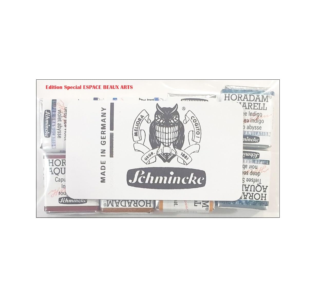 Schmincke HORADAM® AQUARELL, Super Granulation 5 x 1/2 Godets et 3 x 1/2 Godets Granulation