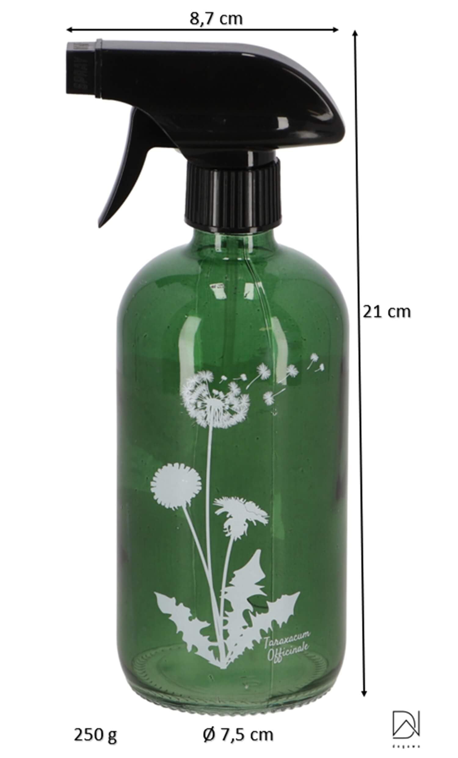 degawo Sprüh Flaschen 2er Set Glas 0,5 Liter Wild Bumen DIY Reinigungs Mittel