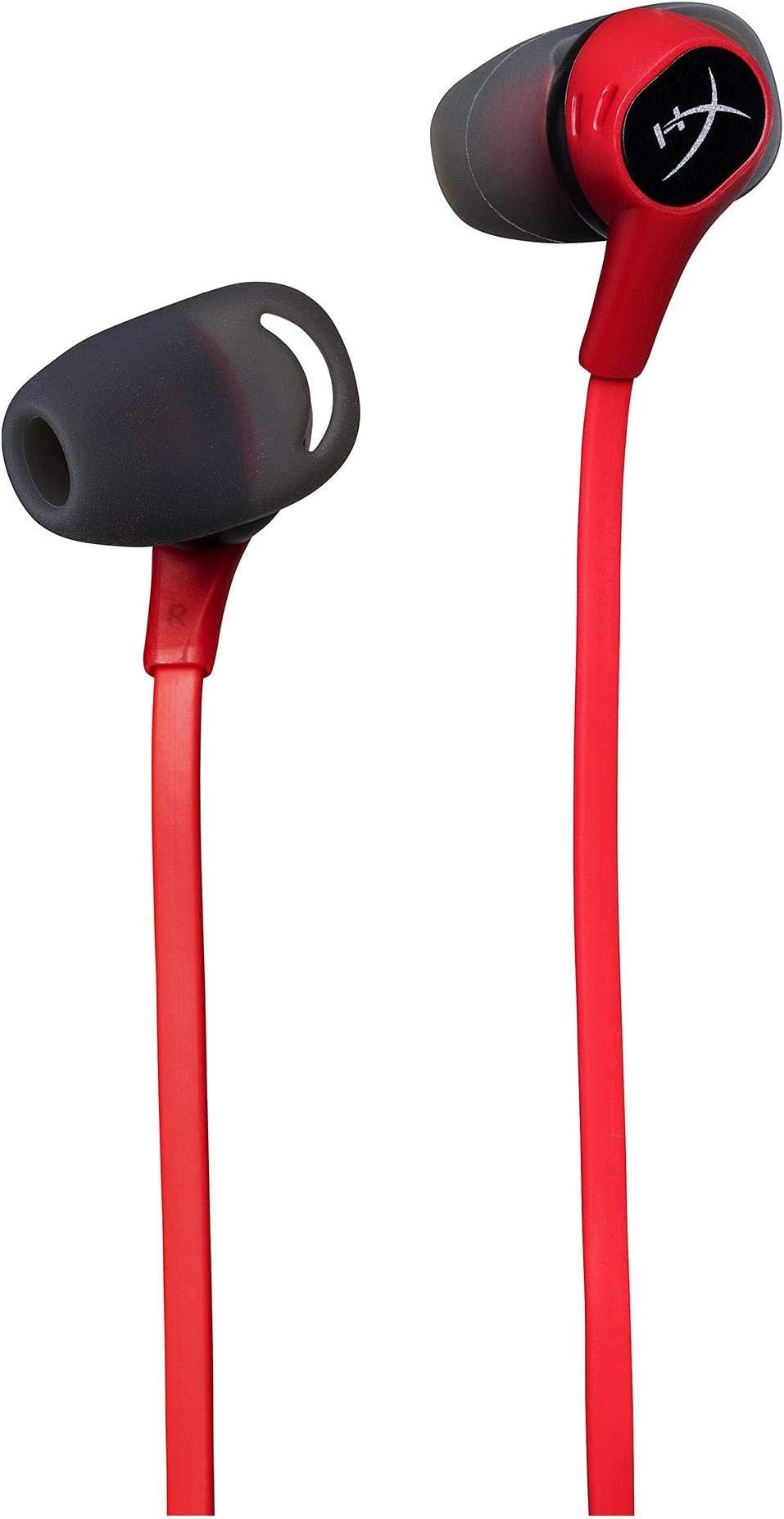 HyperX HX-HSCEB-RD Earbuds With In-line Mic - Black/Red, Wired
