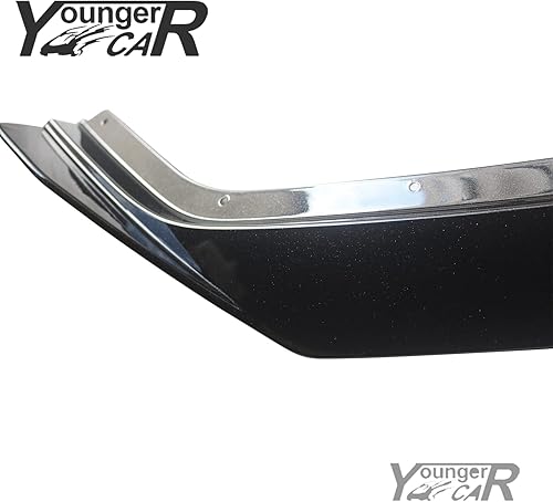 Miniatura 4 de YOUNGERCAR Parachoques delantero para Chevy Corvette C8 GM 5VM estilo carbono brillante flash metálico alerón delantero de coche alerón divisor de
