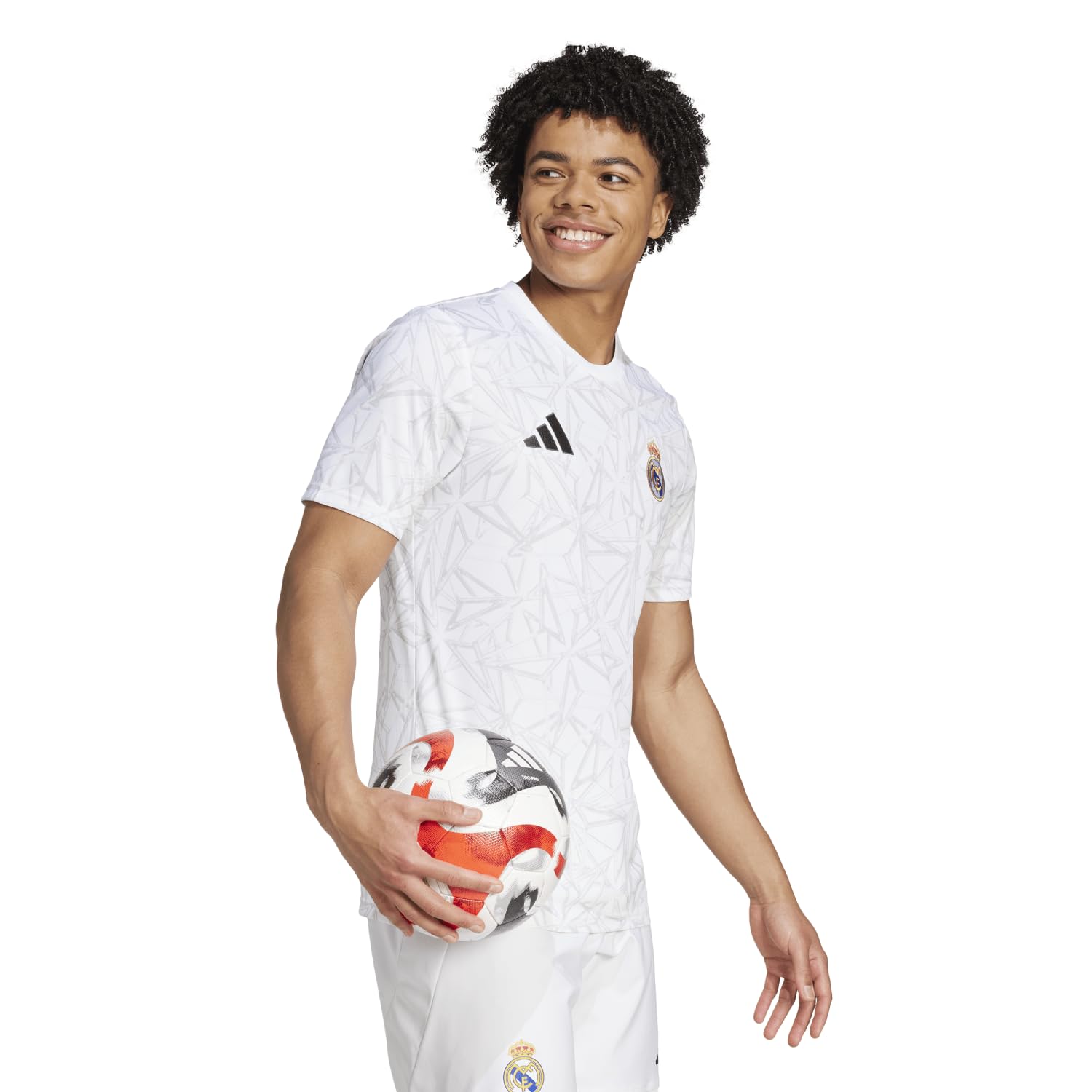 adidas Real Madrid Maillot Prematch Blanc Homme 24/25