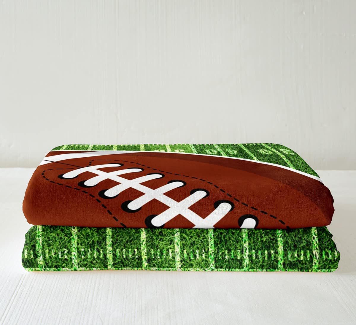 Coperta in pile da calcio americano Sherpa coperta per bambini ragazzi e ragazze gioco sportivo coperta coperta coperta fuzzy per divano letto, 200 x 200 cm