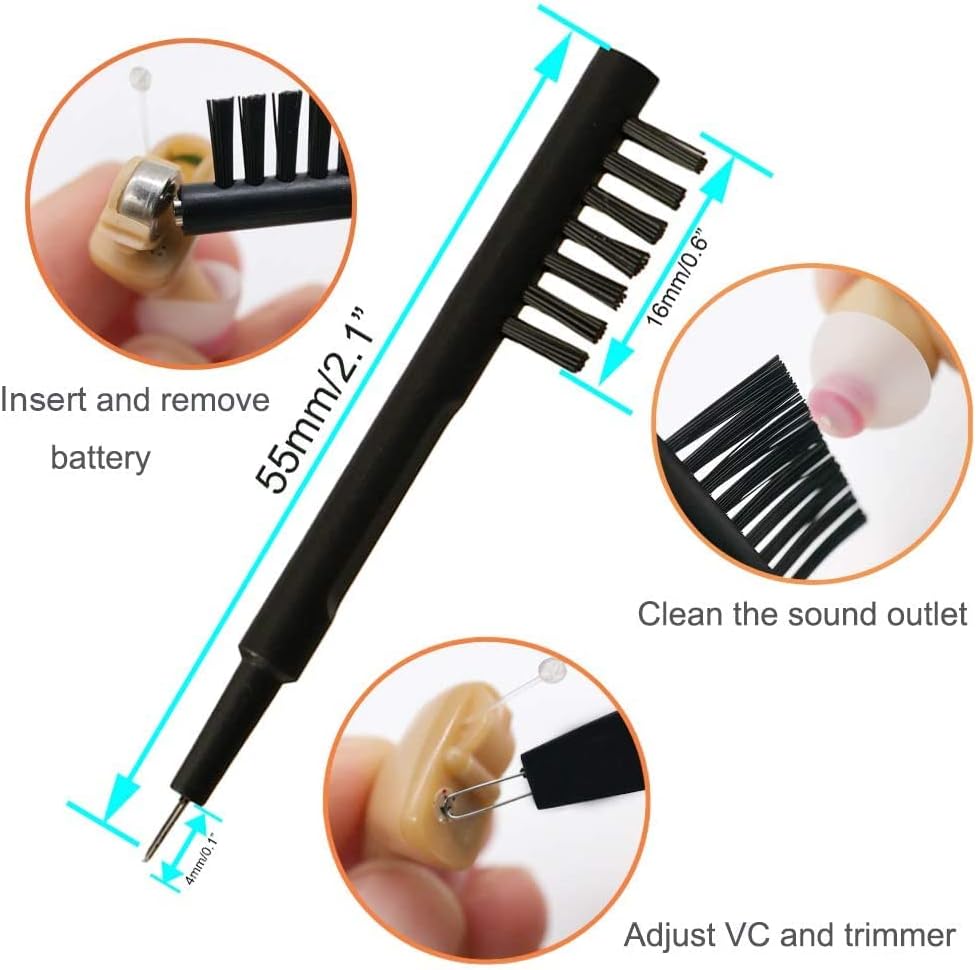 Miniatura 4 de Belypoke Juego de 8 filtros de cera auditiva Phonak para audífonos Phonak, Widex y kit de limpieza de audífonos para Phonak, Widex y Resound