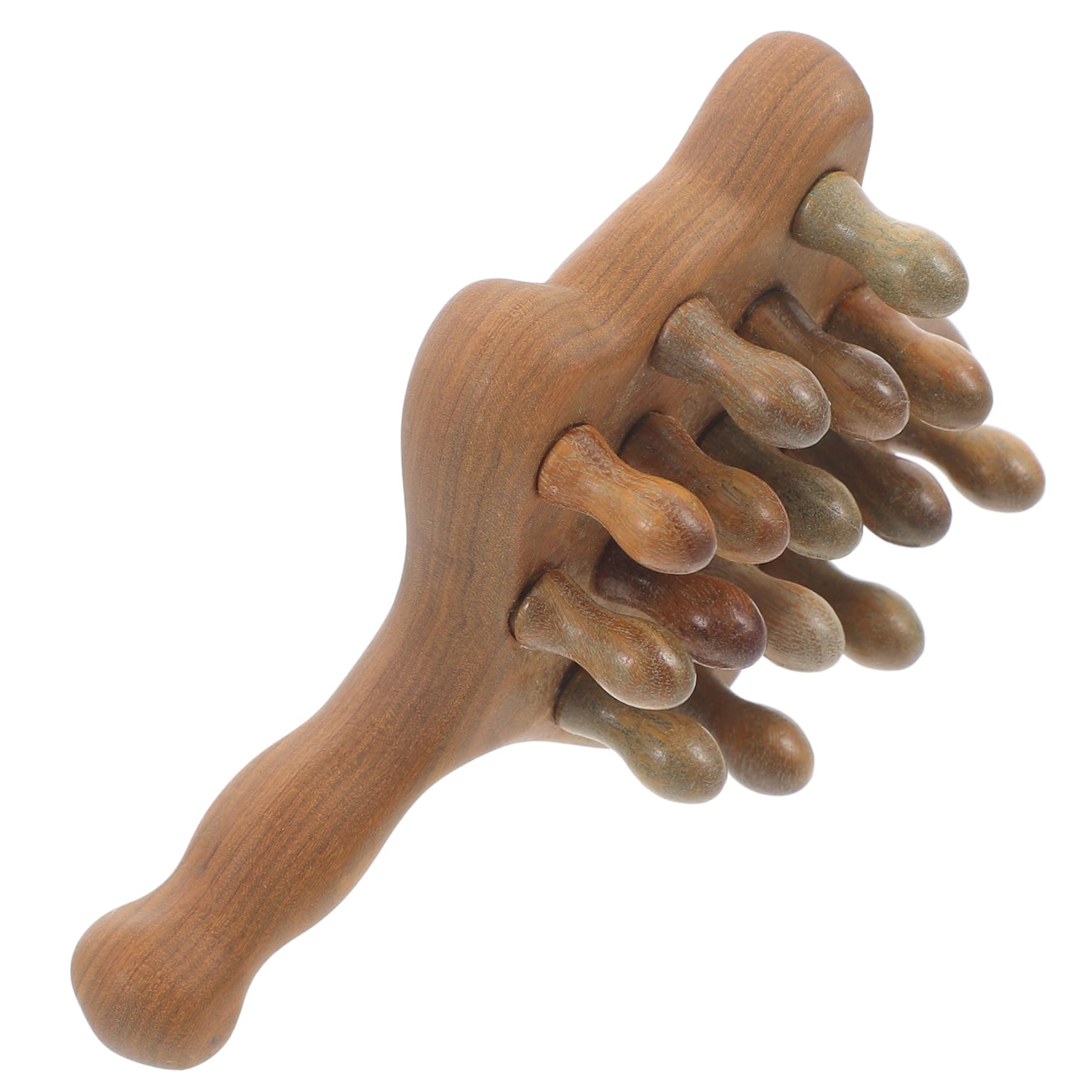 5 Stück Kreativer Massagekamm aus Holz Handgefertigter Körpermassager Massagewerkzeug für Kopfhaut und Körper für Tägliche Anwendung und Reisen Einzigartiges Design und Langlebige