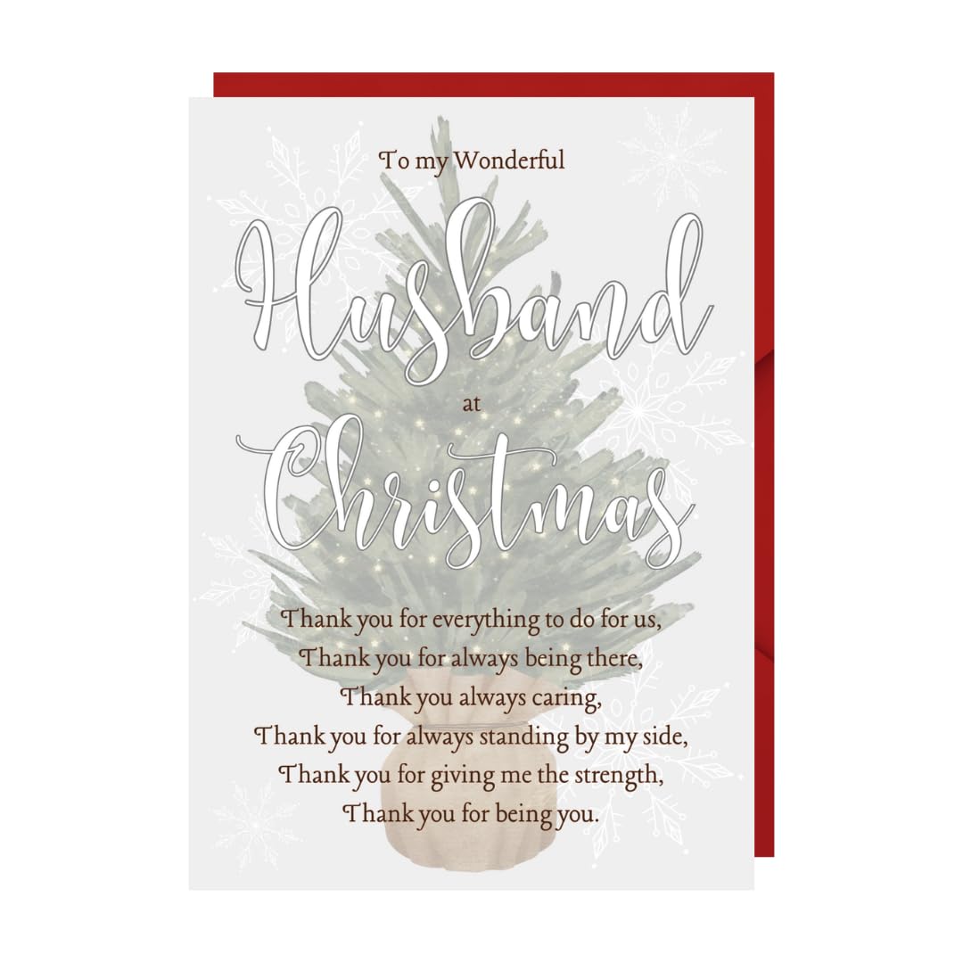 Second Ave Husband 3D Pop Up Christmas Card I Love You Xmas Holiday Festive Greetings Pop-Up Card, red, 180mm x 130mm - Image 2