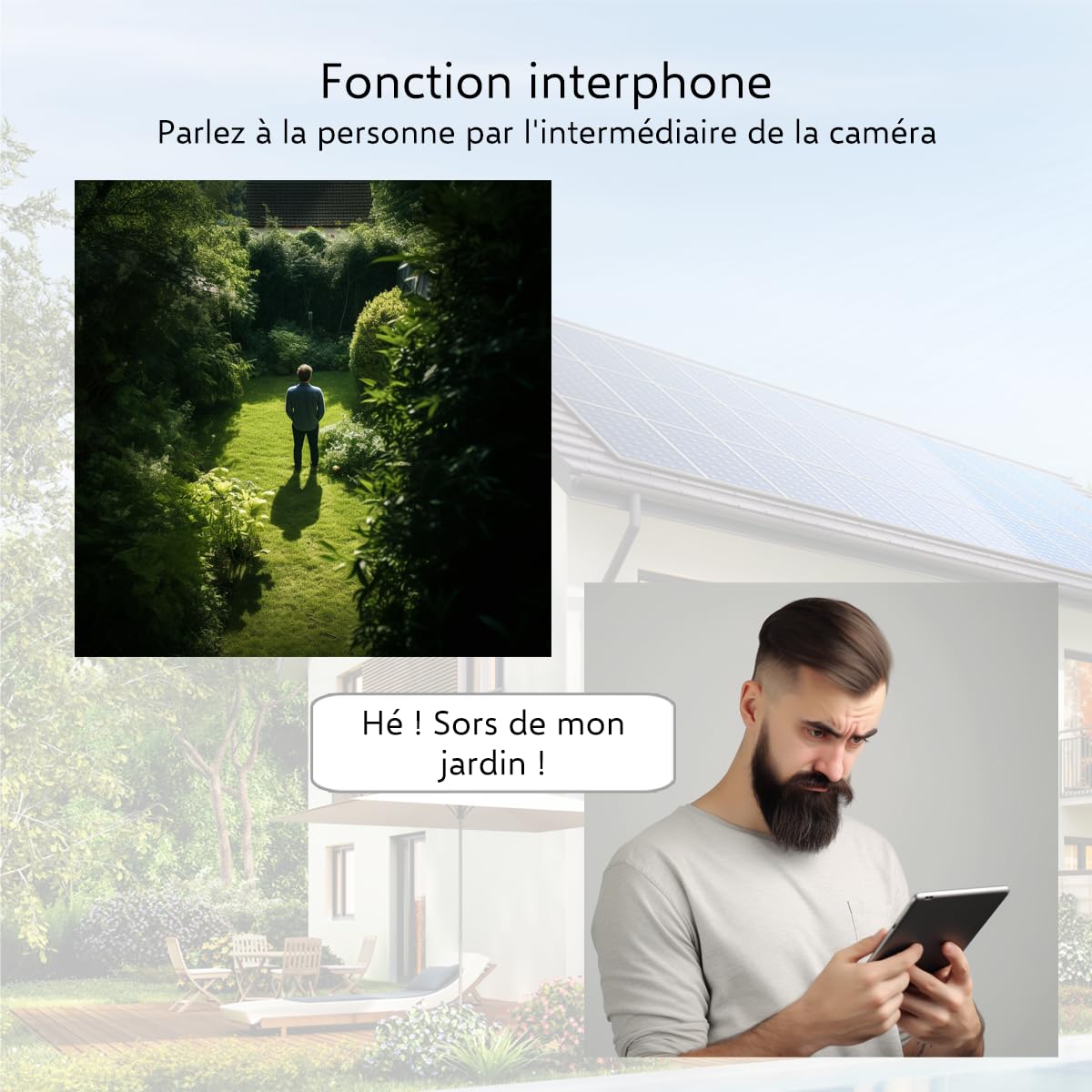 ELRO CO7000 Caméra de sécurité extérieure WiFi IP avec détecteur de Mouvement et Vision Nocturne - Caméra de Surveillance Full HD 1080P - Étanche IP66