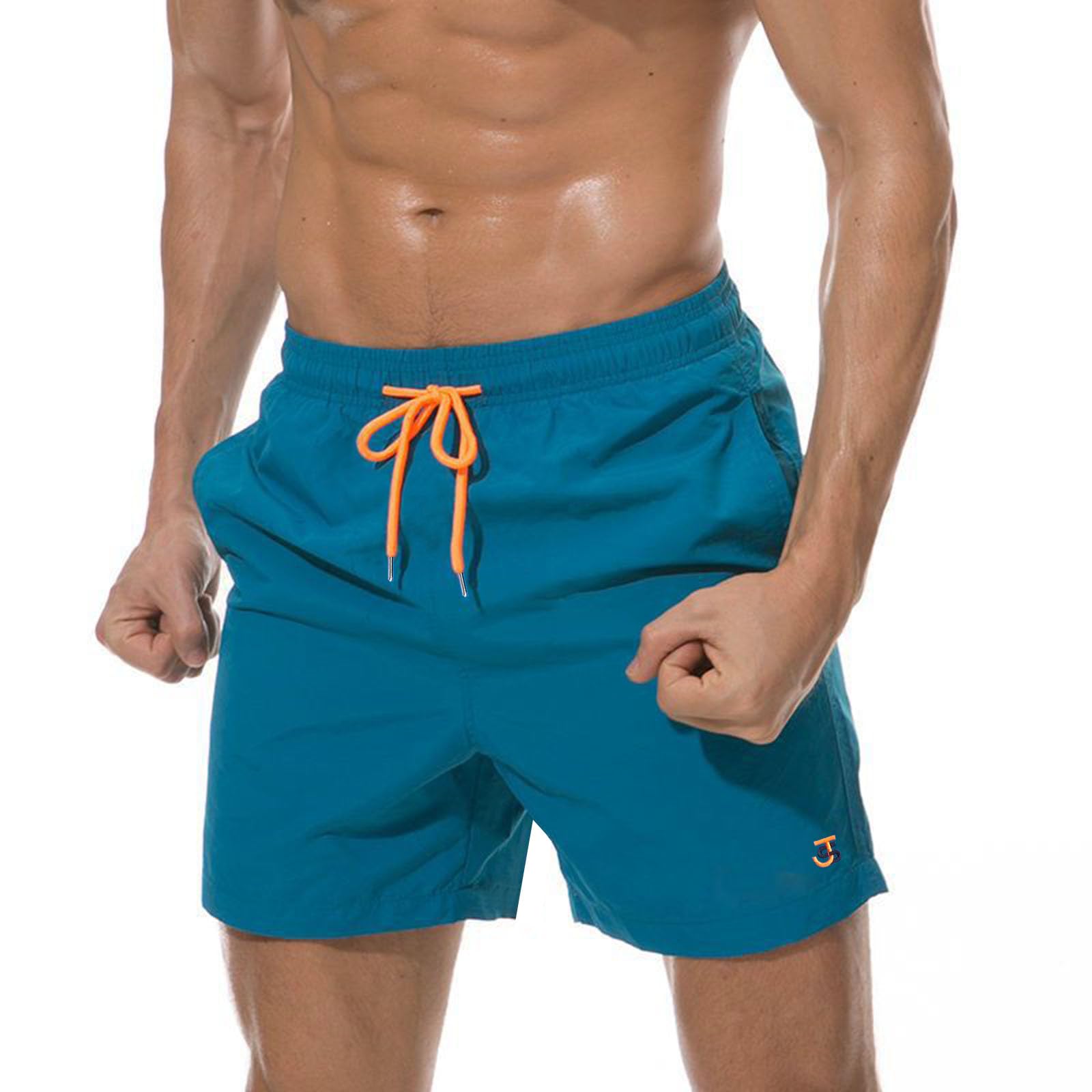 JustSun Bañador Hombre con Bolsillo Cremallera Surferos Impermeable Secado Rápido con Forro de Malla Global Recycled Standard Global Recycled Standard Global Recycled Standard