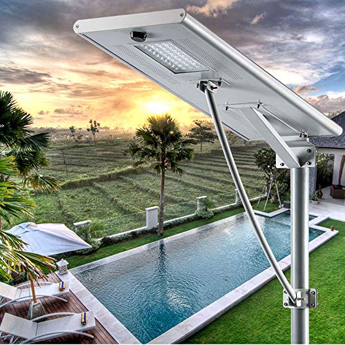 LED Solar Lights Outdoor,80W Waterproof Solar Power Street Light for Parking Lot Security Lighting outside Wall,Garden,Porch, Eaves Ect.