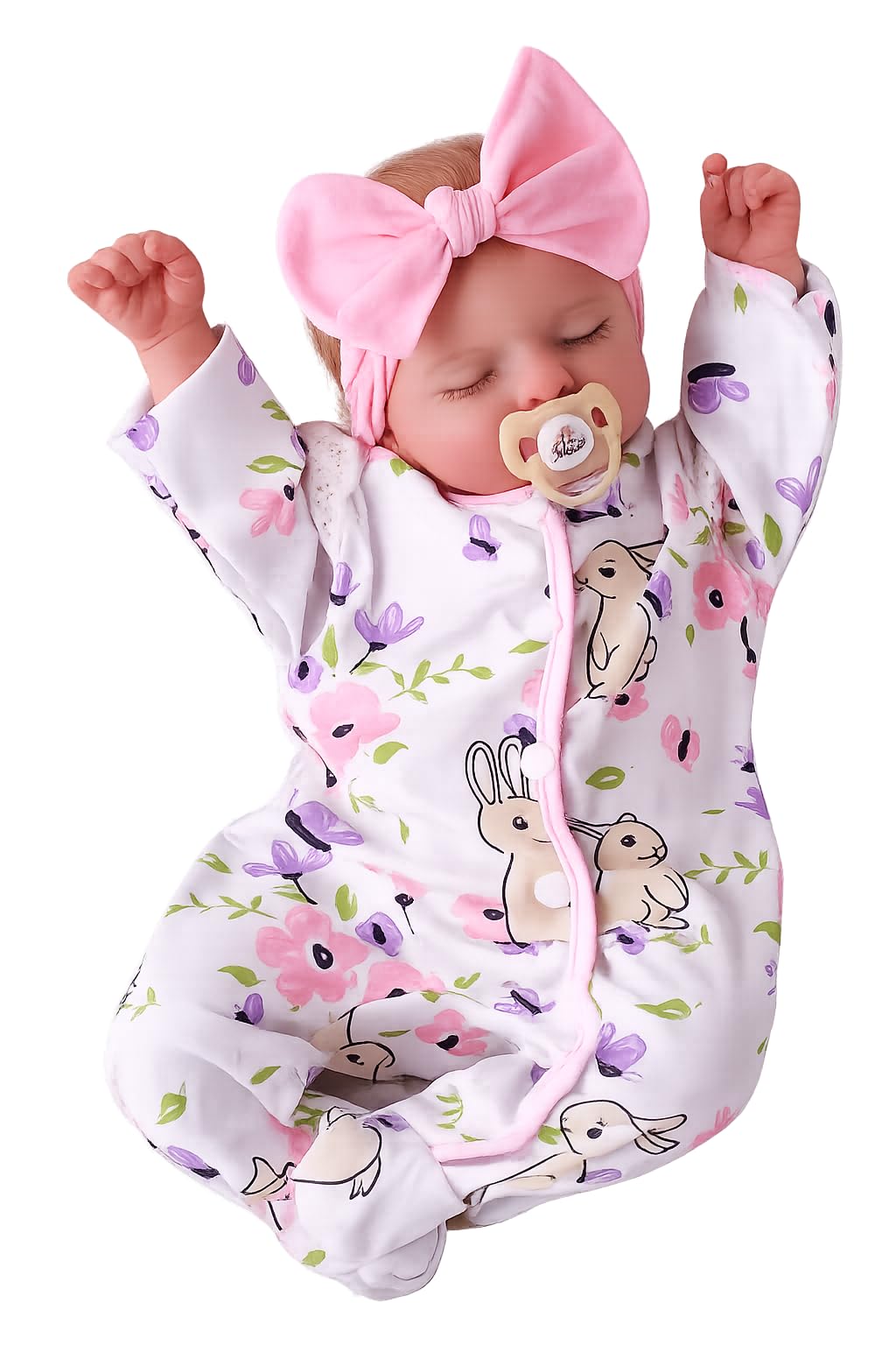 Reborn Female Doll 20 Cali – realistyczna lalka dla noworodków z miękkim ciałem, z ubraniami i akcesoriami – lalka Reborn dla dzieci od 3 lat