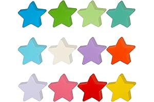 360 Pieces Assorted Pastel Star Papier Ausschneiden,
