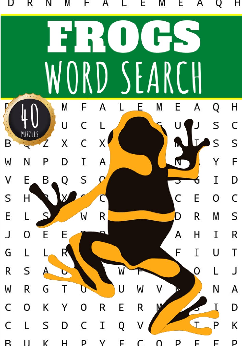 Buy Frogs Word Search 40 Fun Puzzles With Words Scramble for Adults