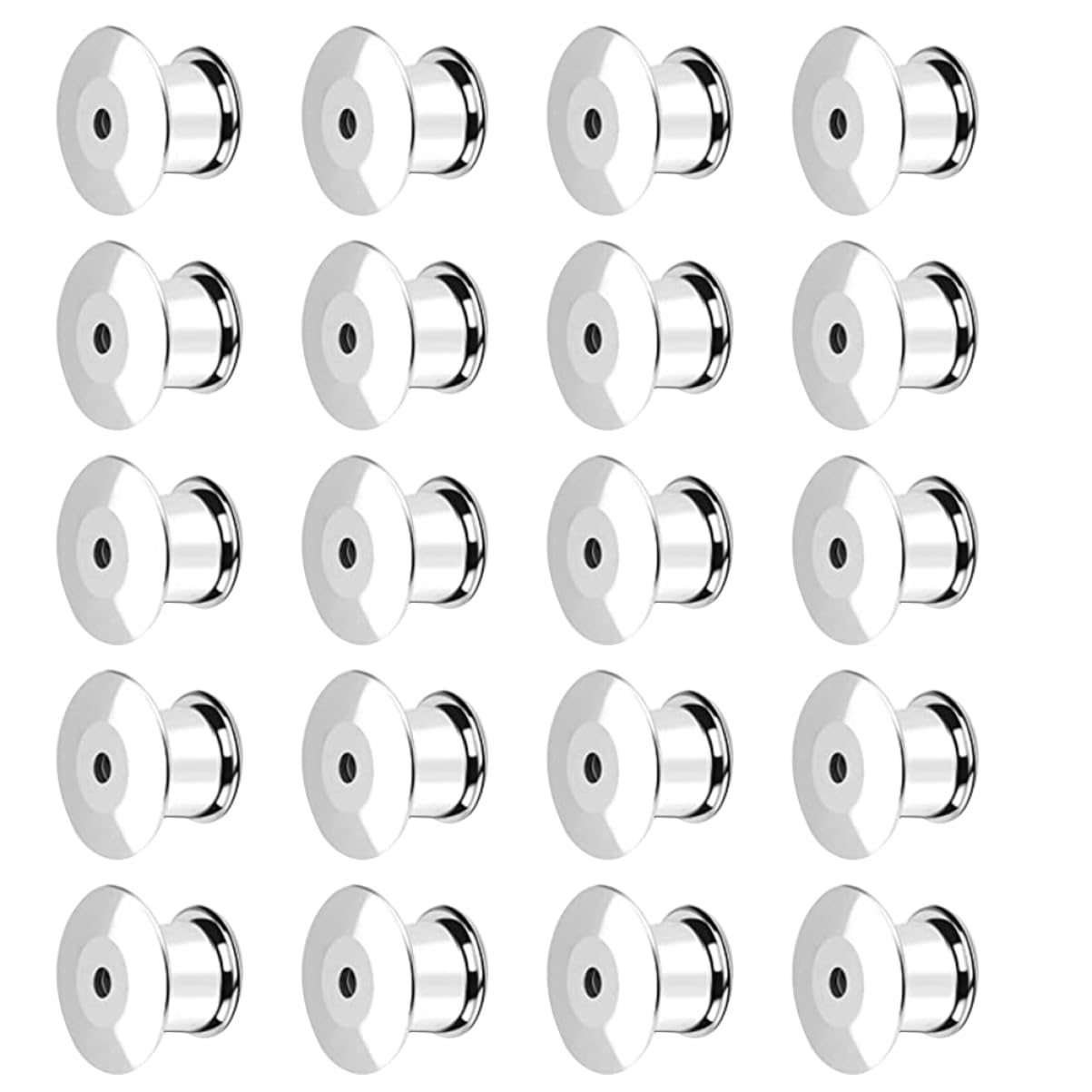 Abaodam 100piezas Pin Back Clutch De Metal Sujetadores De Seguridad Para Broches Pasadores De Solapa Clutch De Bloqueo Para Manualidades y