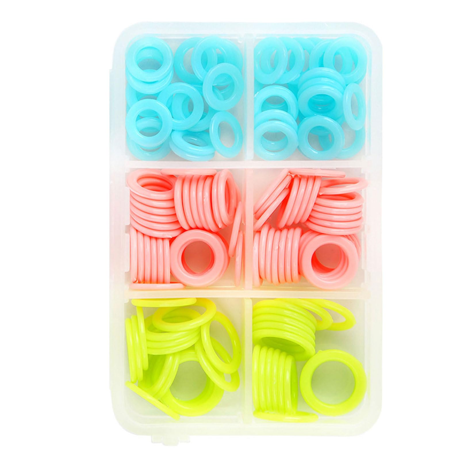 Hsioluted 5 Box Crochet Rings Stitching Markers Knitting Markers Knitting Accessories Crochet for Handicraft Project