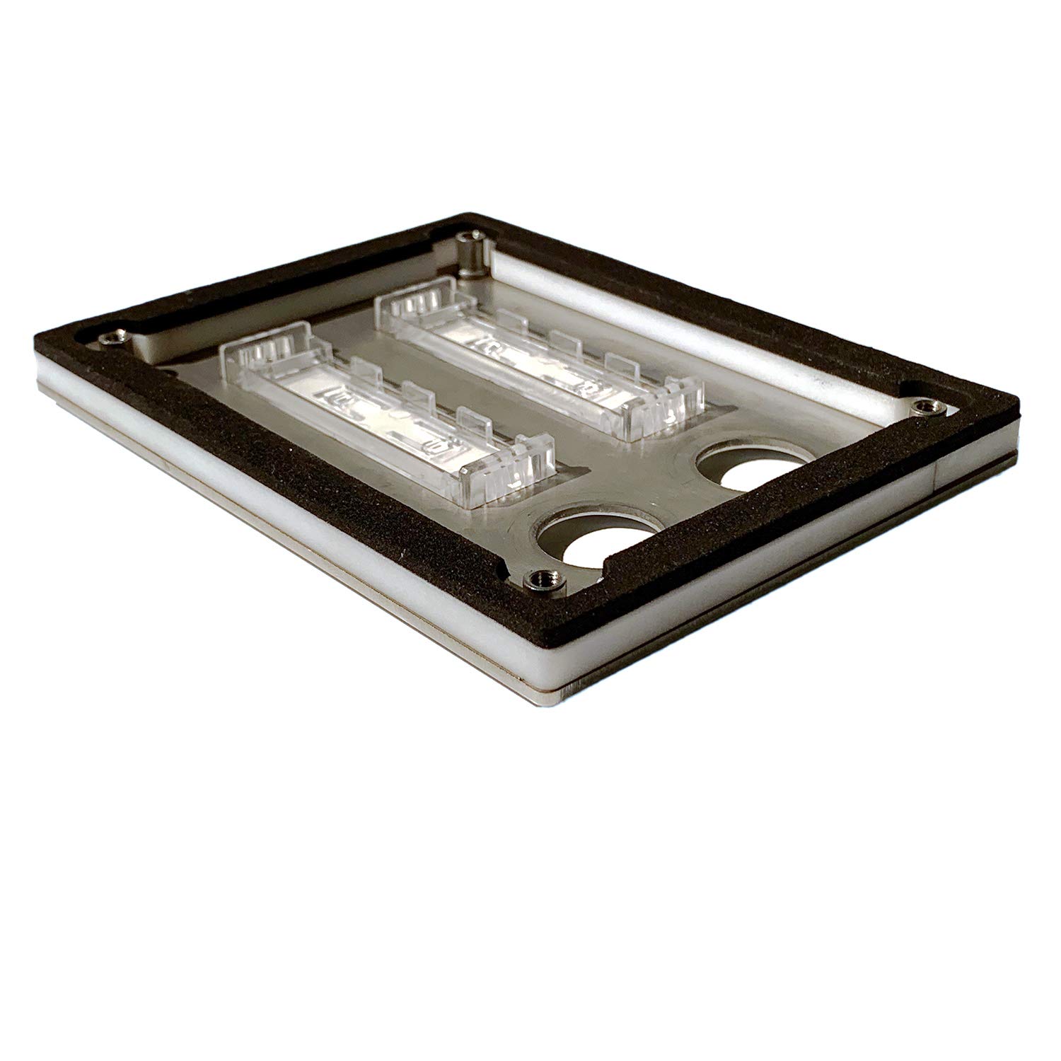 Metzler campanello da parete acciaio inox V2A 4 pulsanti targhette nome intercambiabili illuminazione LED opzionale montaggio a muro design moderno resistente alle intemperie casa condominio