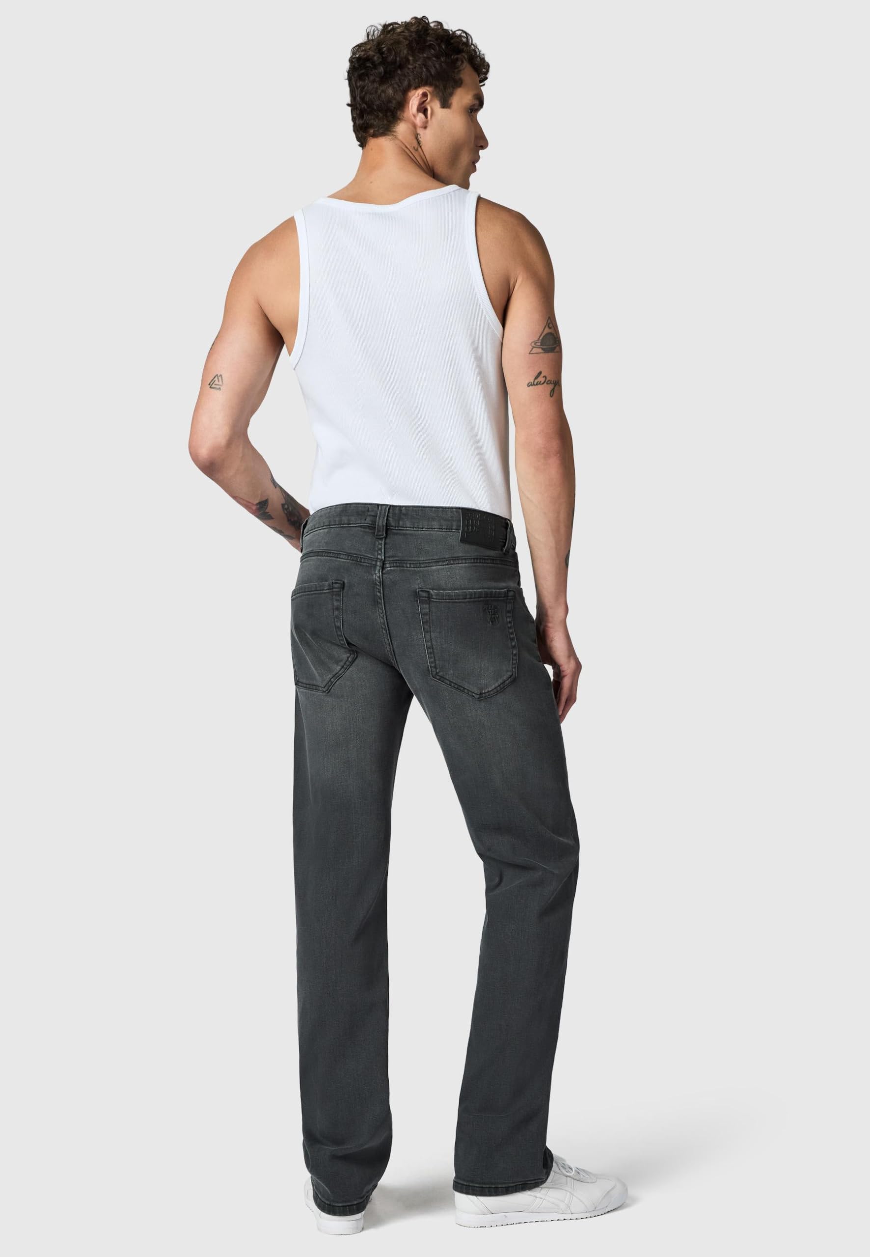 Peak Time Herren Straight Jeans Mid Waist elastische 5-Pocket Denim mit Bio-Baumwolle (GOTS Zertifiziert) Orbis