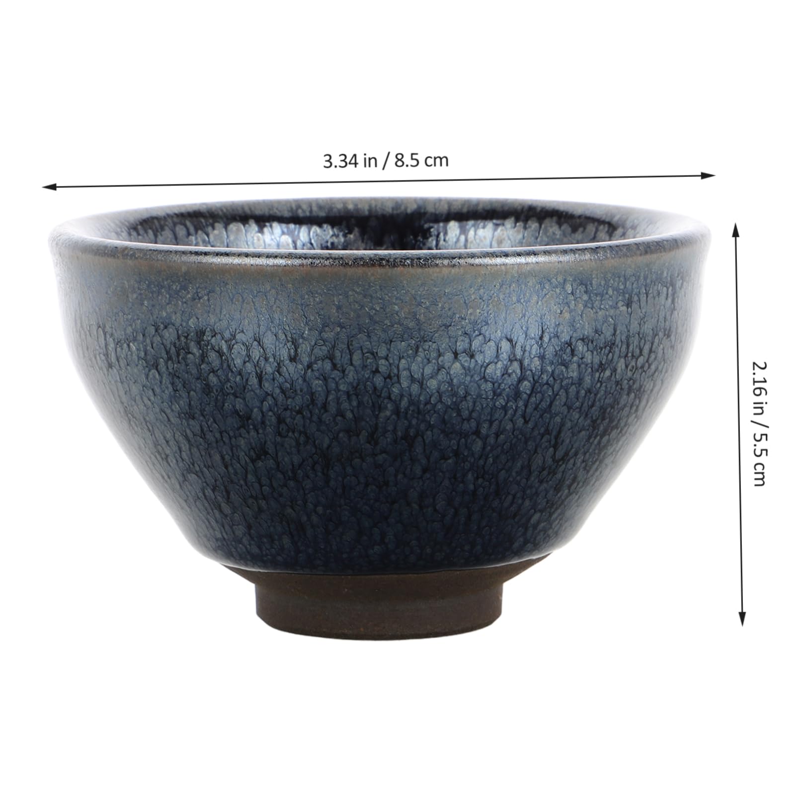 Hemobllo Jianzhan-teetasse aus Porzellan Chinesische im Retro-stil Zierliche Keramik-teetasse mit Deckel Asiatische Teetasse für Tee-liebhaber
