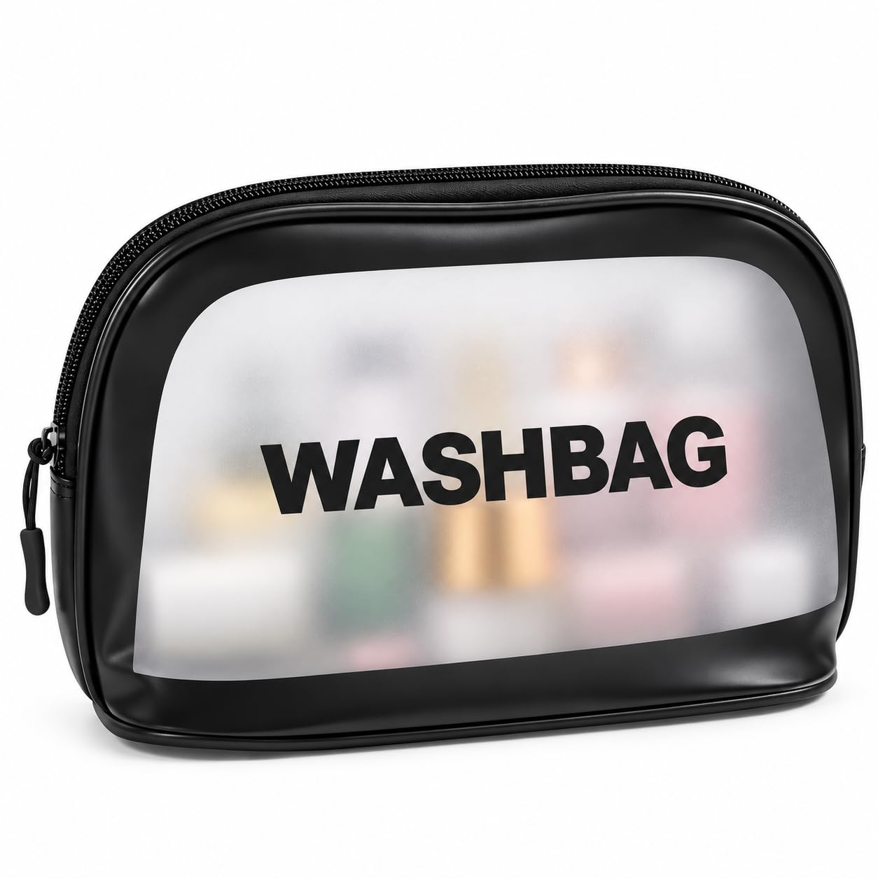Frosted Washbag Travel Toiletry Makeup Organizer Pouch with Zipper