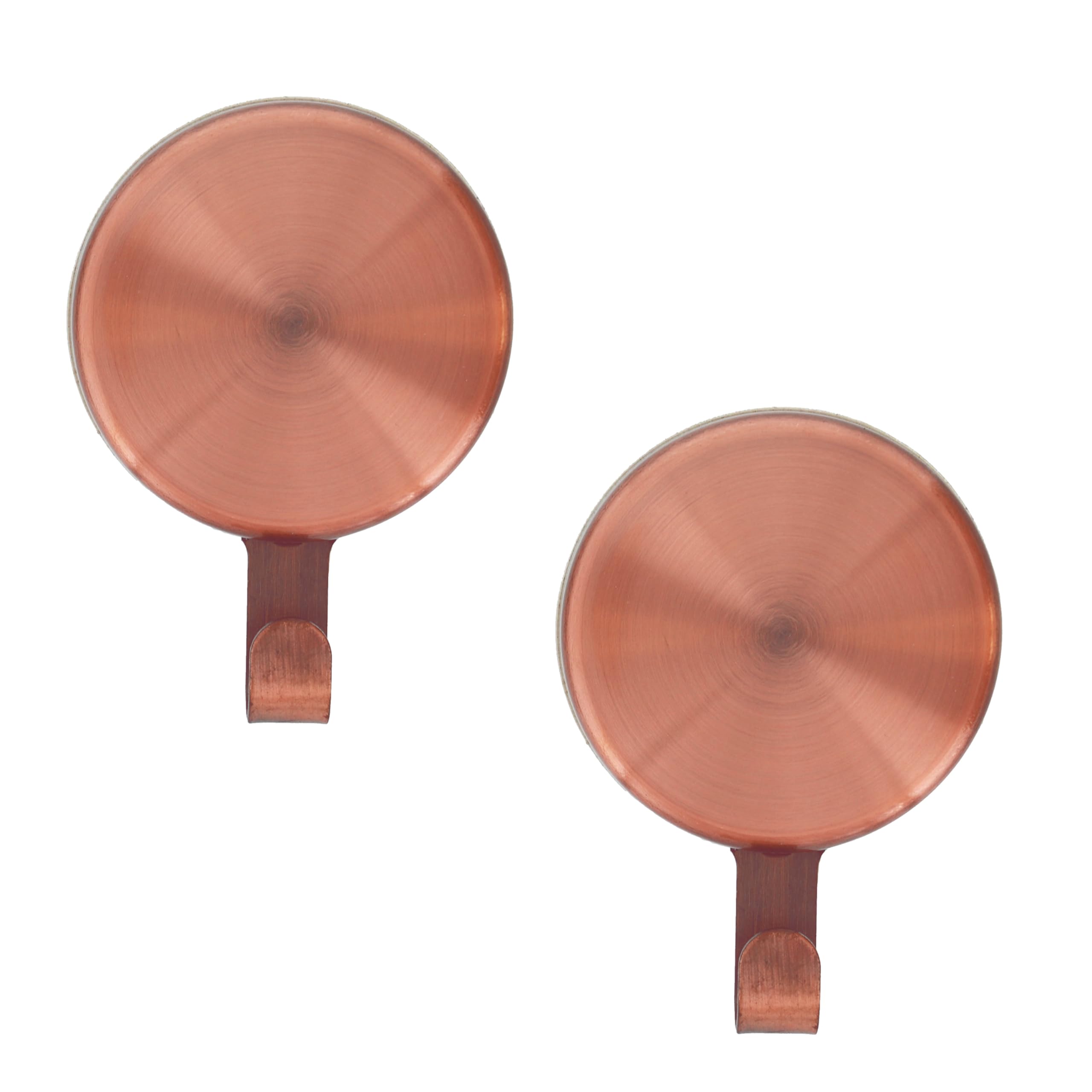 Haute Decor Attract Magnetic Wreath Hanger (Copper) - Set of 2 Magnets - for 2 Metal Doors/Surfaces or 1 Single-Pane Glass Door/Window - Holds up to 10 lbs.