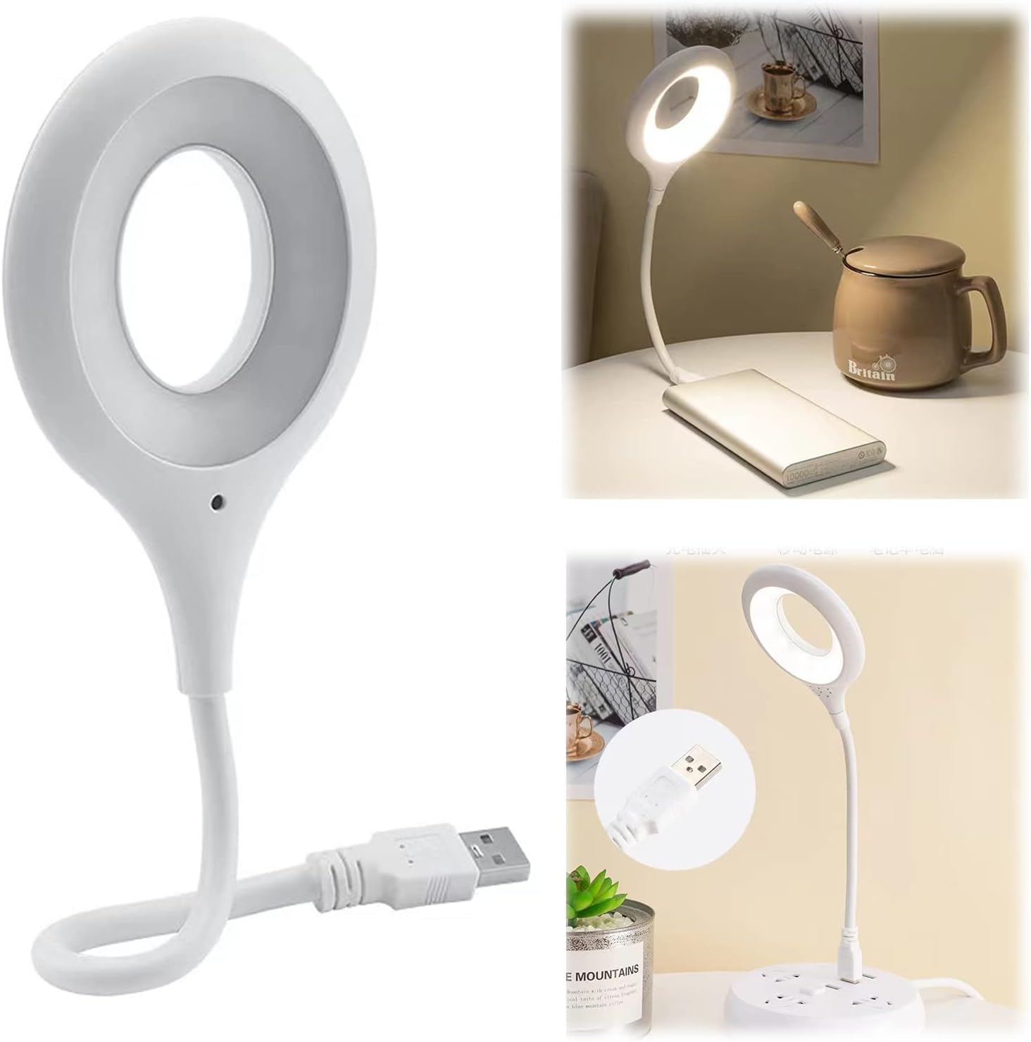 - USB Intelligent Voice Control Lamp,Voice Activated Lights Smart Voice Small Table Lamp, Voice Control Lamp, Small Night Light for Home Learning and Office, Portable Outdoor LED Night Light