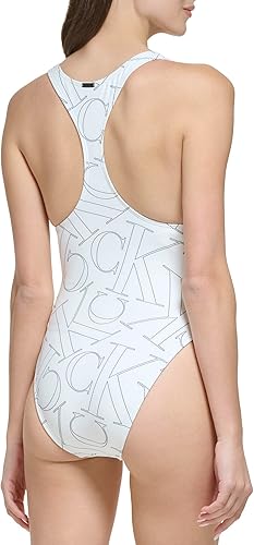 Vista 2 de Calvin Klein Women's Classic Over The Shoulder One Piece Swimsuit