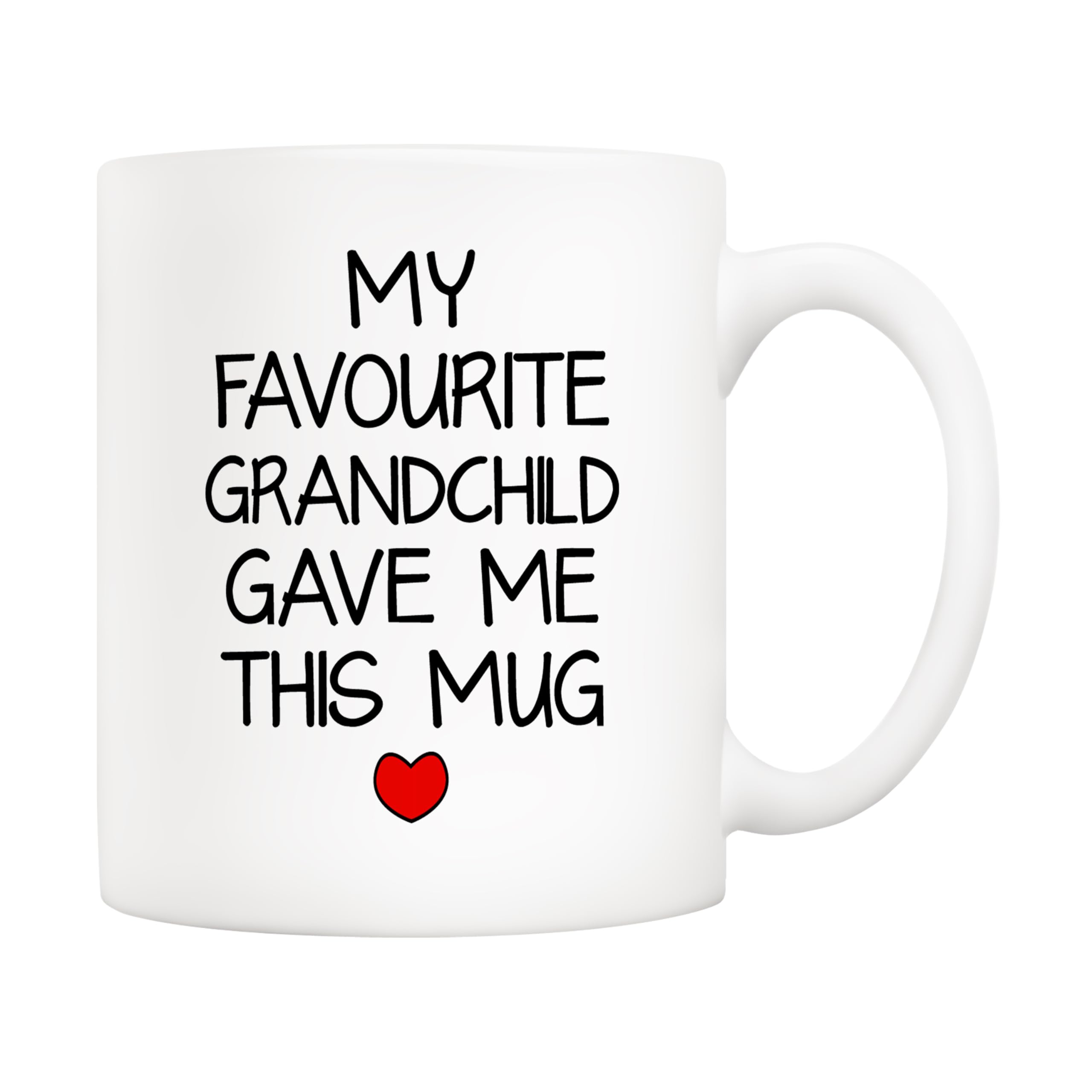 5Aup My Favourite Grandchild Gave Me This Mug Christmas Gifts, Funny Father's Day and Mother's Day Grandad Grandma Cup from Grandkids, Granddaughter, Grandson, Birthday Gift for Grandparents 11 Oz