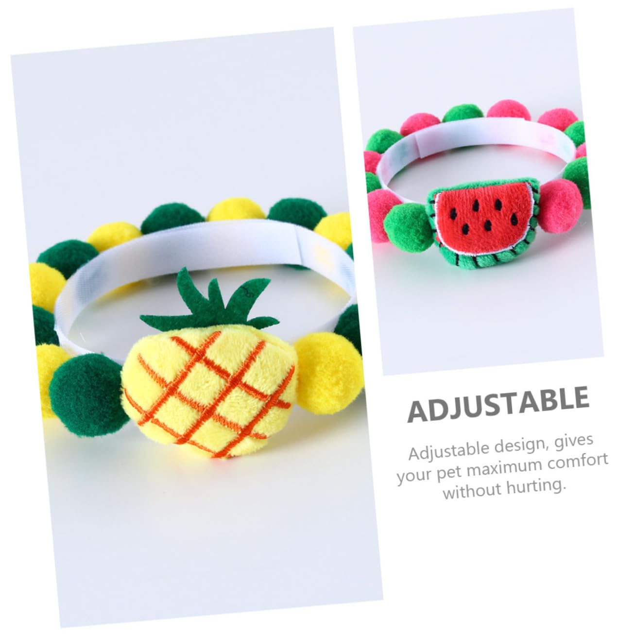 POPETPOP 12stücke Teiliges Katzenhalsband Mit Bunten Fruchtbällen Einstellbares Und Atmungsaktives Halsband Für Haustiere Für Festivals Und Partys