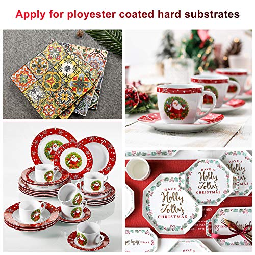 Sublimation Paper 100 Sheets 8.5 x 11 Inches 125gsm, for Any Inkjet Printer with Sublimation Ink Epson, Sawgrass, Heat Transfer Sublimation for Mugs T-shirts Light Fabric - Thumbnail 4