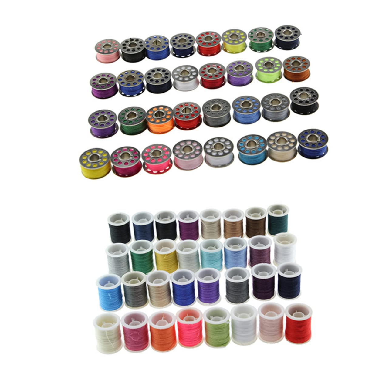 Poliestere Set di Fili da Cucito 60 Pezzi per Ricamo e Quilting