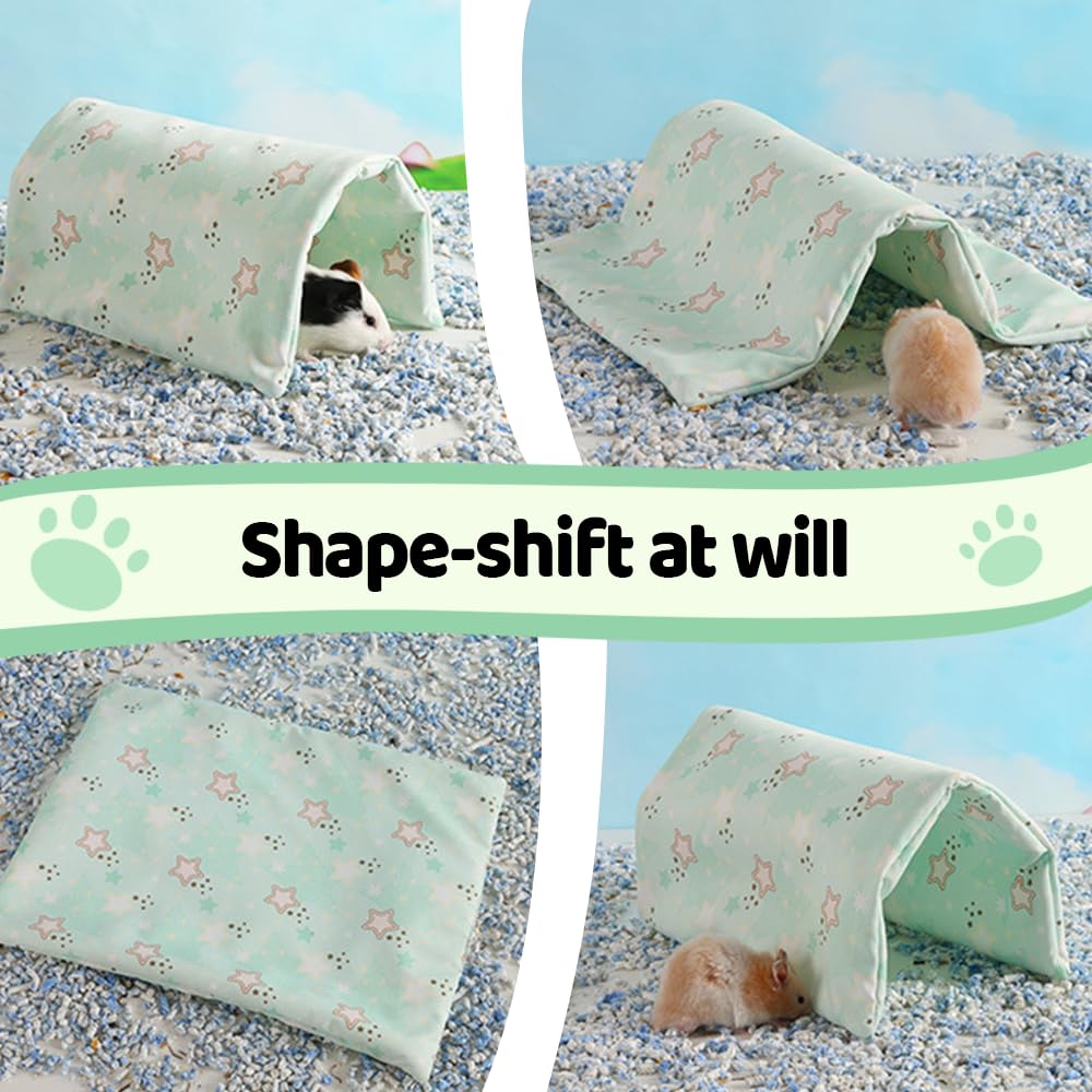 Tunnel pour Cochon d'Inde,Hamac Pliable et Étanche pour Petit Animal de Compagnie,Furet,Cochon d'Inde,Chinchilla,Lapin,Hamster