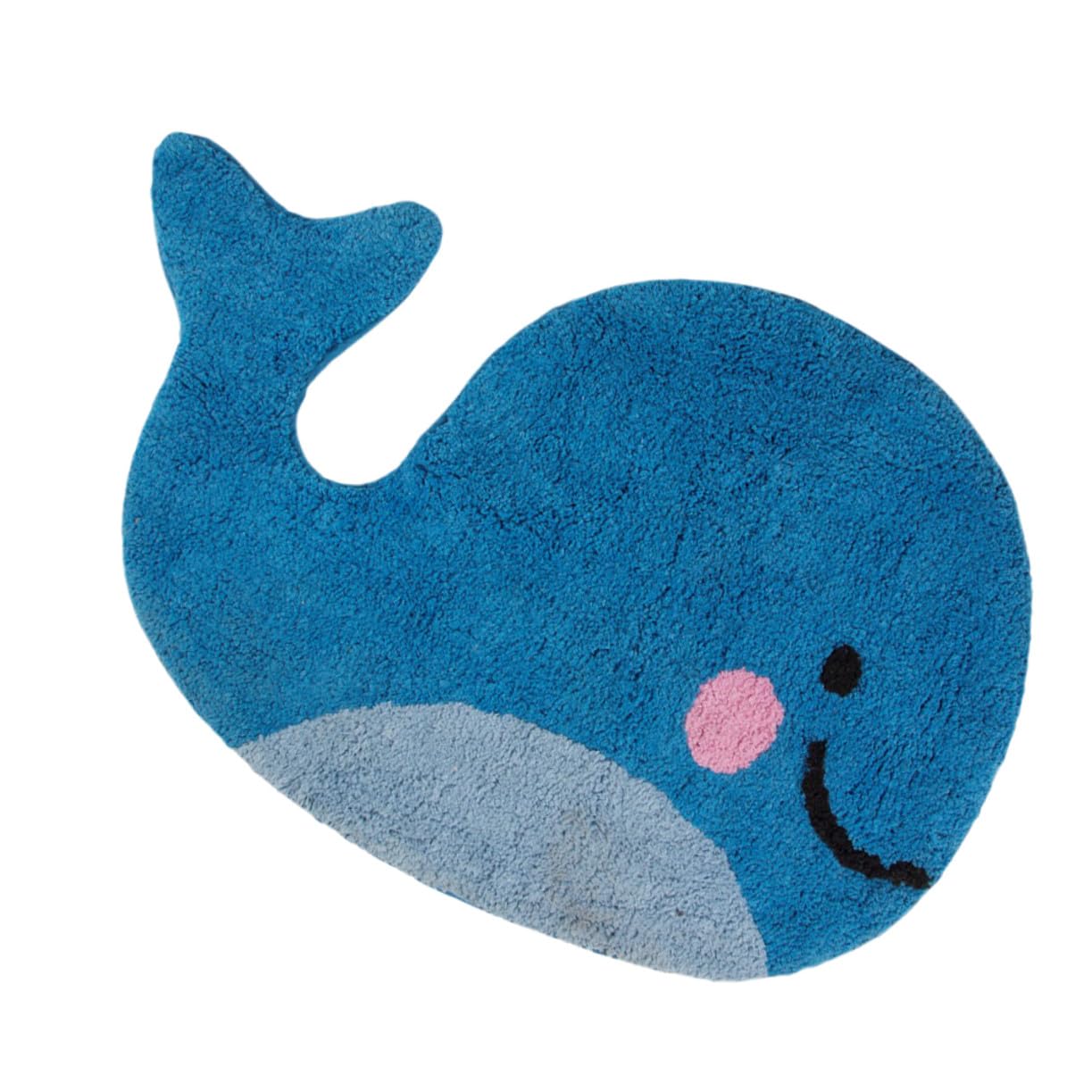Paillasson velours baleine bleu 63x47 cm pour l'entrée de la maison