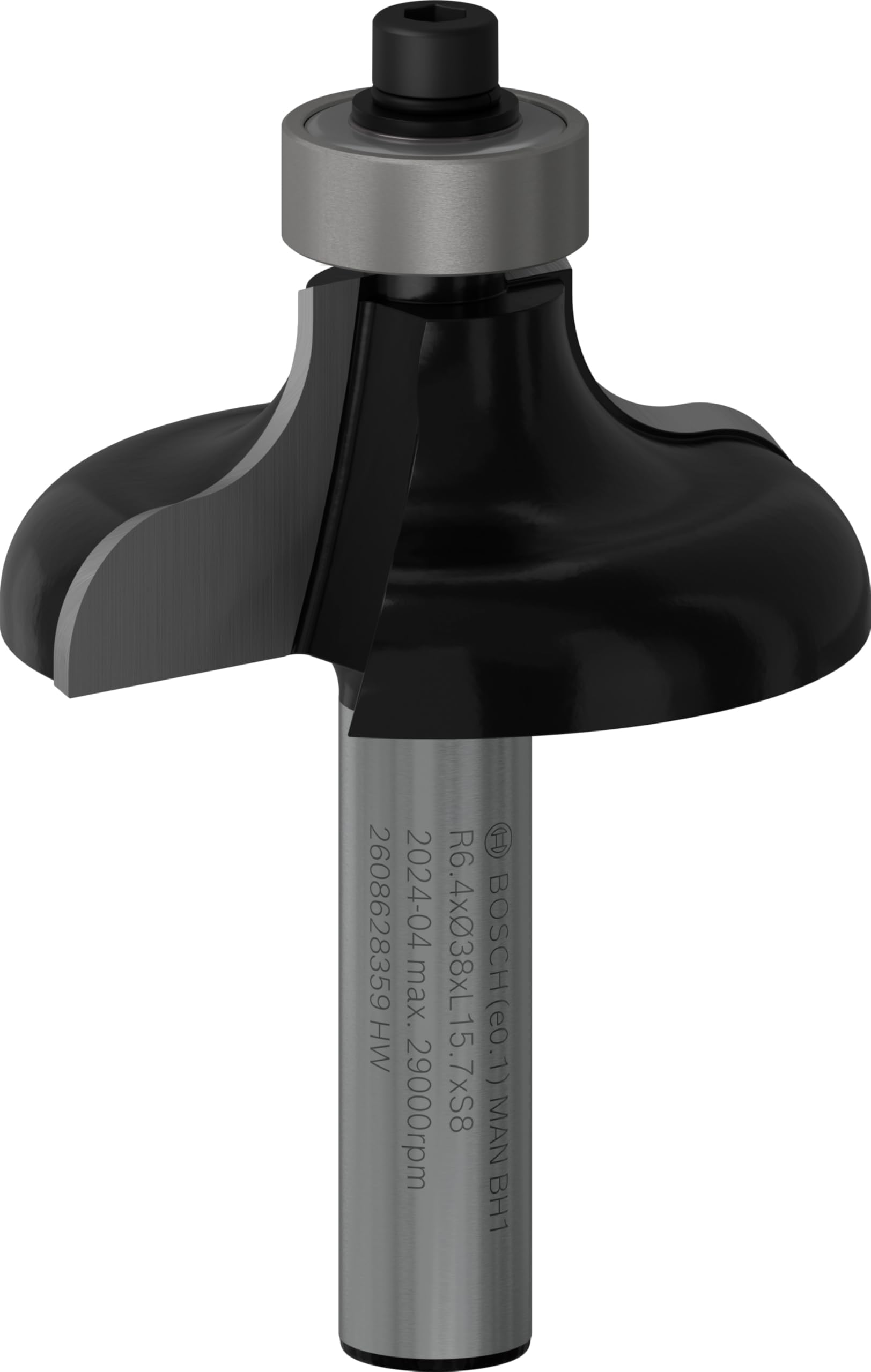 Bosch 2608628359 aksesuarı profil freze G 8 mm, R1 6,35 mm, D 38 mm, L 16 mm, G 57 mm