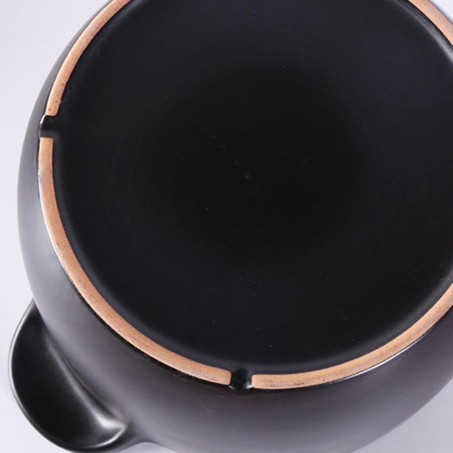 Olla Grande De Barro con Tapa: Olla Versátil De Cerámica para Sopas, Guisos, Arroz Y Carne Cenas con Invitados Y Comidas Familiares. One Color 2.5L/2.3Quarts