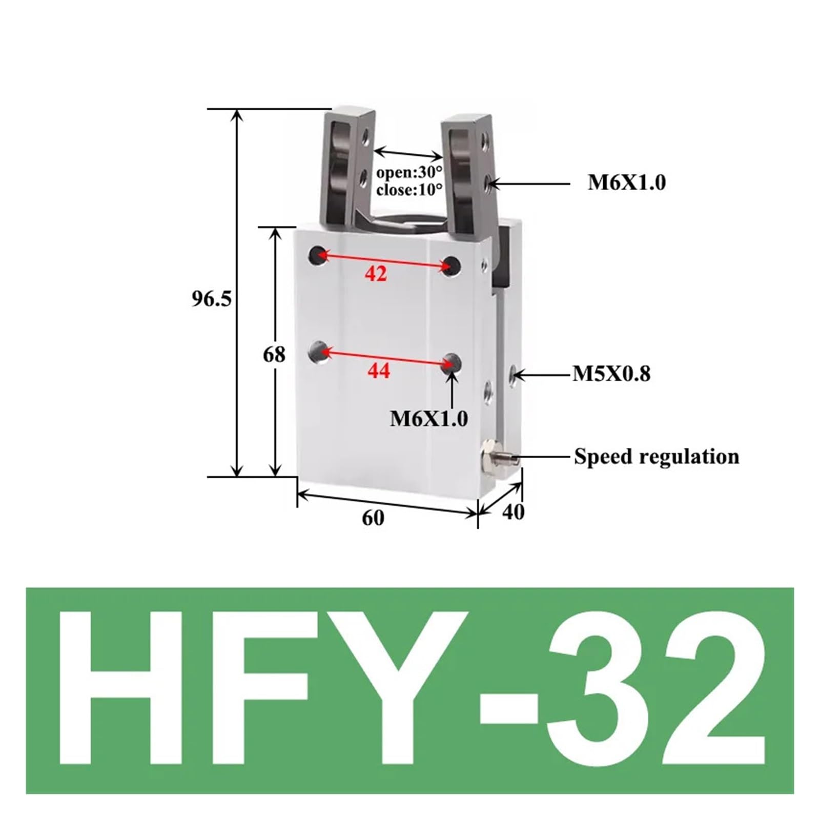 Cilindro a pneumatico HFY-6/10/16/20/25/32 Piccolo manipolatore Fulcrum Pinza pneumatica(HFY-32)