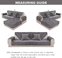 Vista 5 de Sala de estar 1/2/3/4 plazas sofá de algodón funda protectora de sofá, fundas de cojín de sofá acolchadas, funda de sofá, fundas para reposabrazos