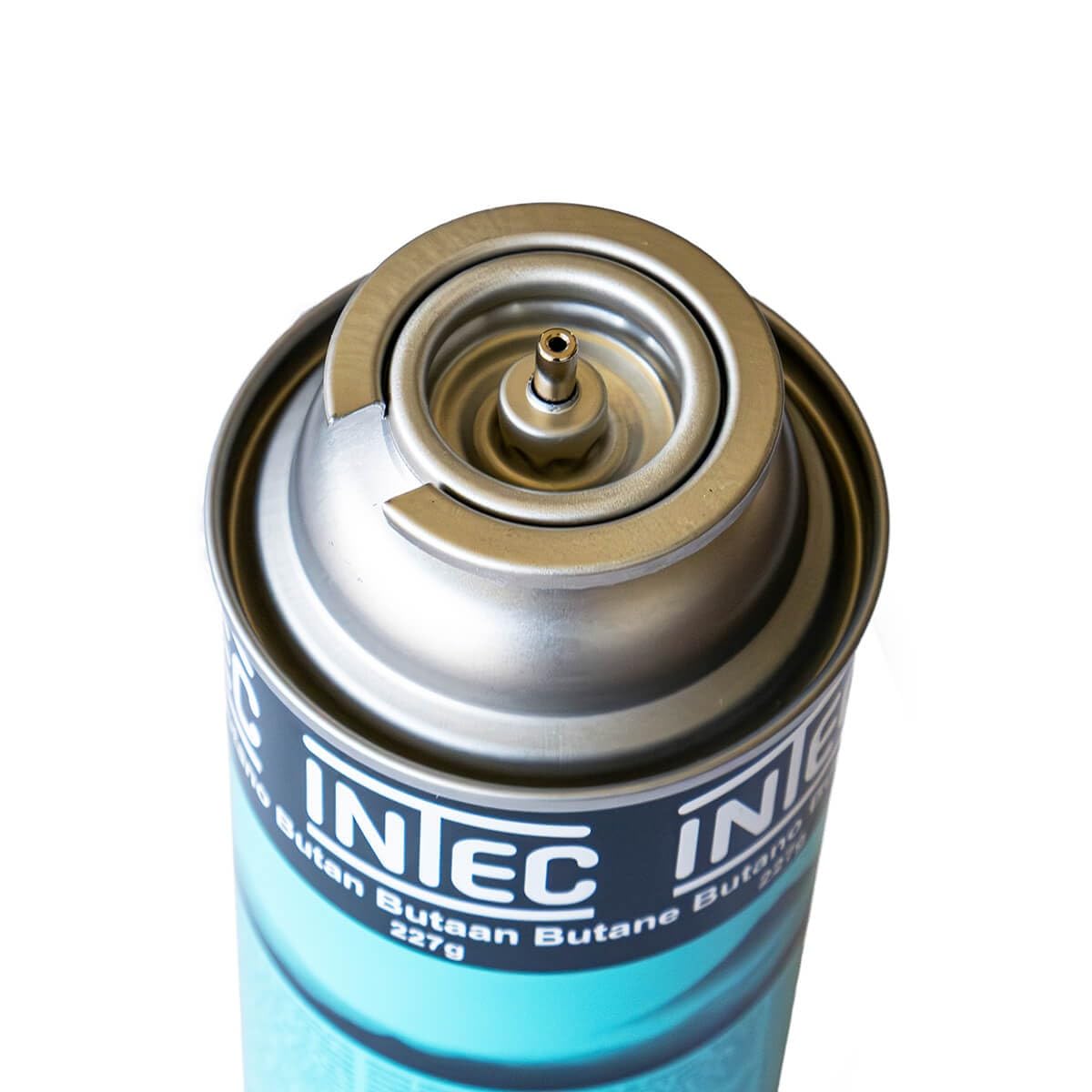INTEC - Réchaud Gaz Portable 1 Feu 2,2 KW + 8 Cartouches gaz Butane incluses Allumage Piezo – Camping Randonnée Cuisine Extérieure