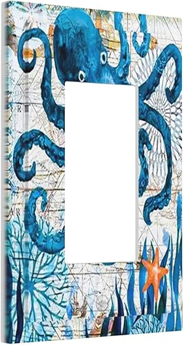 Miniatura 59 de Cubierta de interruptor de luz decorativa de pared de bruja negra Ouija Gótica Esqueleto Calavera 1 banda Placa frontal eléctrica de interruptor