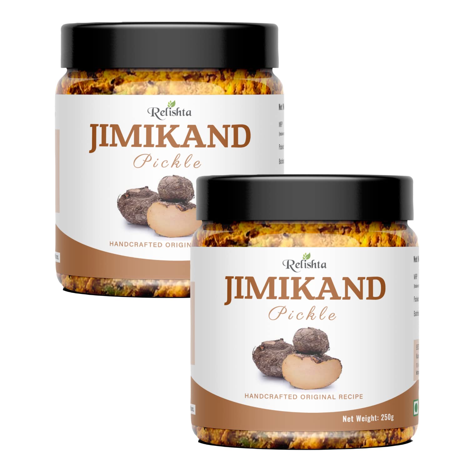 See full amazon price history chart for Relishta Jimikand Pickle Suran Ka Achar Combo (2x250G) Premium Less Oil Homemade Relishta Jimikand Pickle Suran Ka Achar Combo (2x250G) Premium Less Oil Homemade (B09ZPY3JN8) Amazon Price History, Amazon Price Tracker