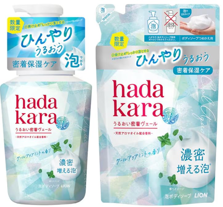hadakara 泡ボディソープ ひんやりタイプ　つめかえ用 Amazon | hadakara ハダカラ ボディソープ 泡で出てくるひんやりタイプ