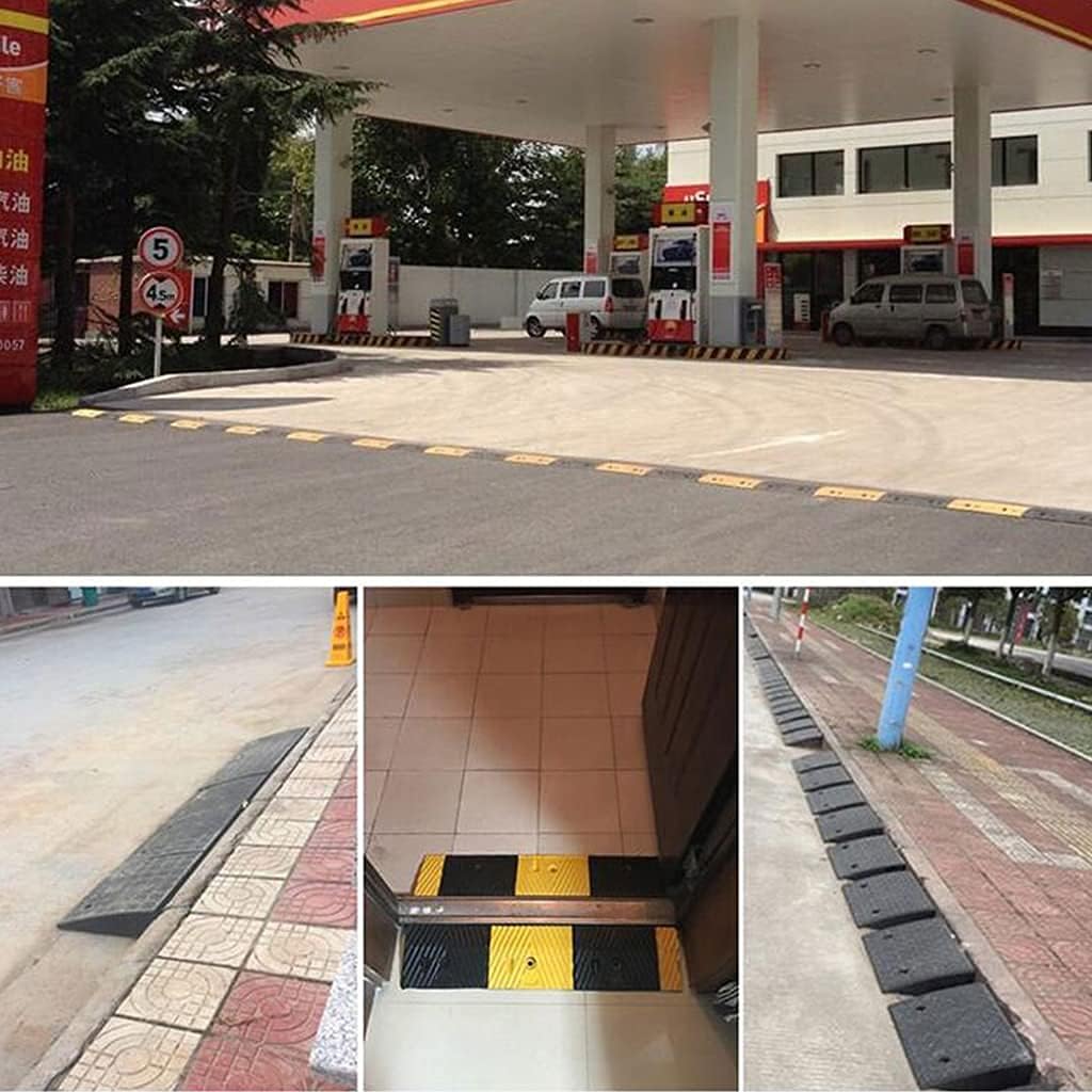 高さ4～14cmのポータブルゴム縁石ランプ、軽量で頑丈な敷居ランプ、ドライブウェイ、荷積みドック、歩道、車、スクーター、自転車、オー